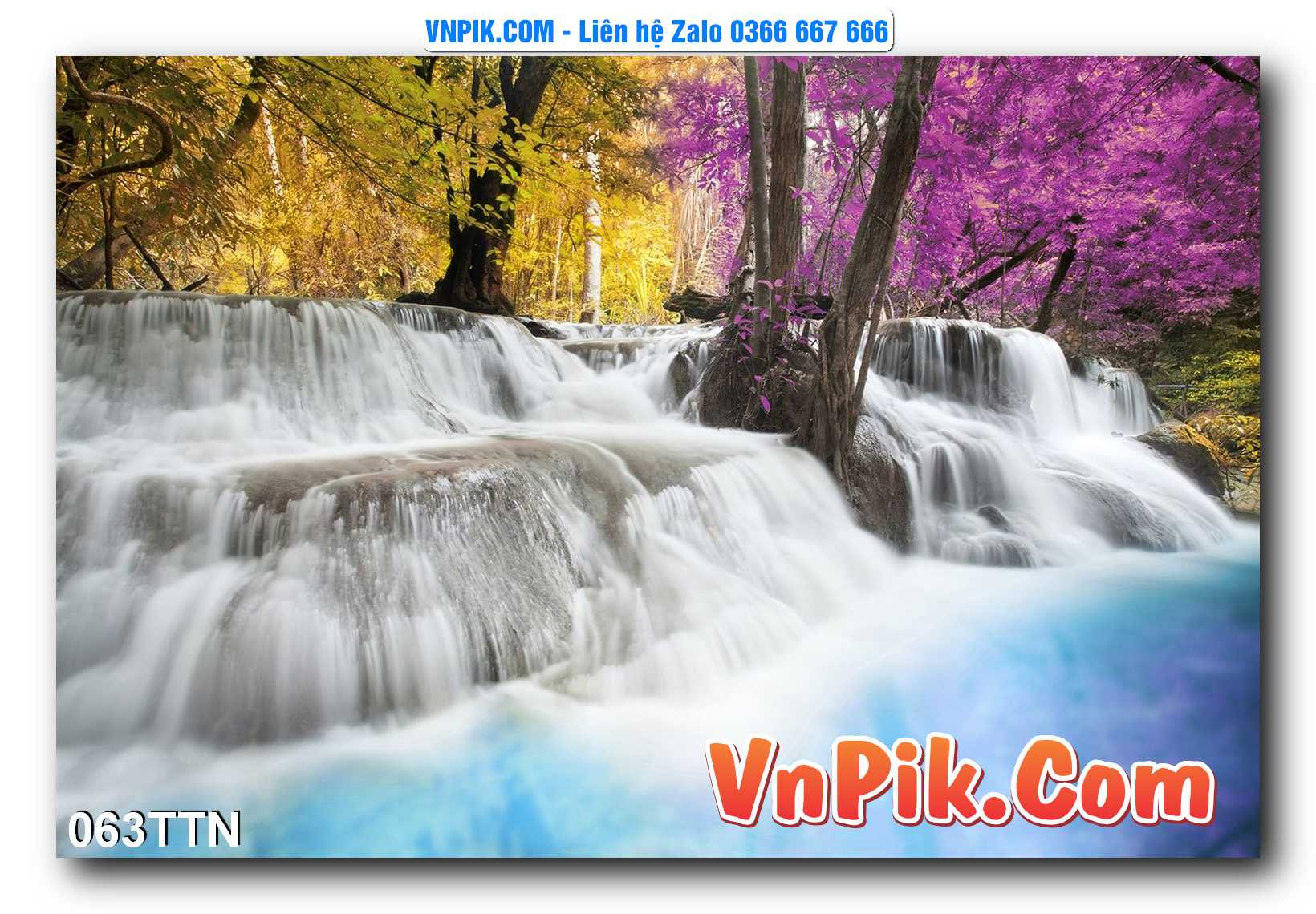 Tranh thác nước – Tranh phong thủy – Tranh treo tường mã 063TTN