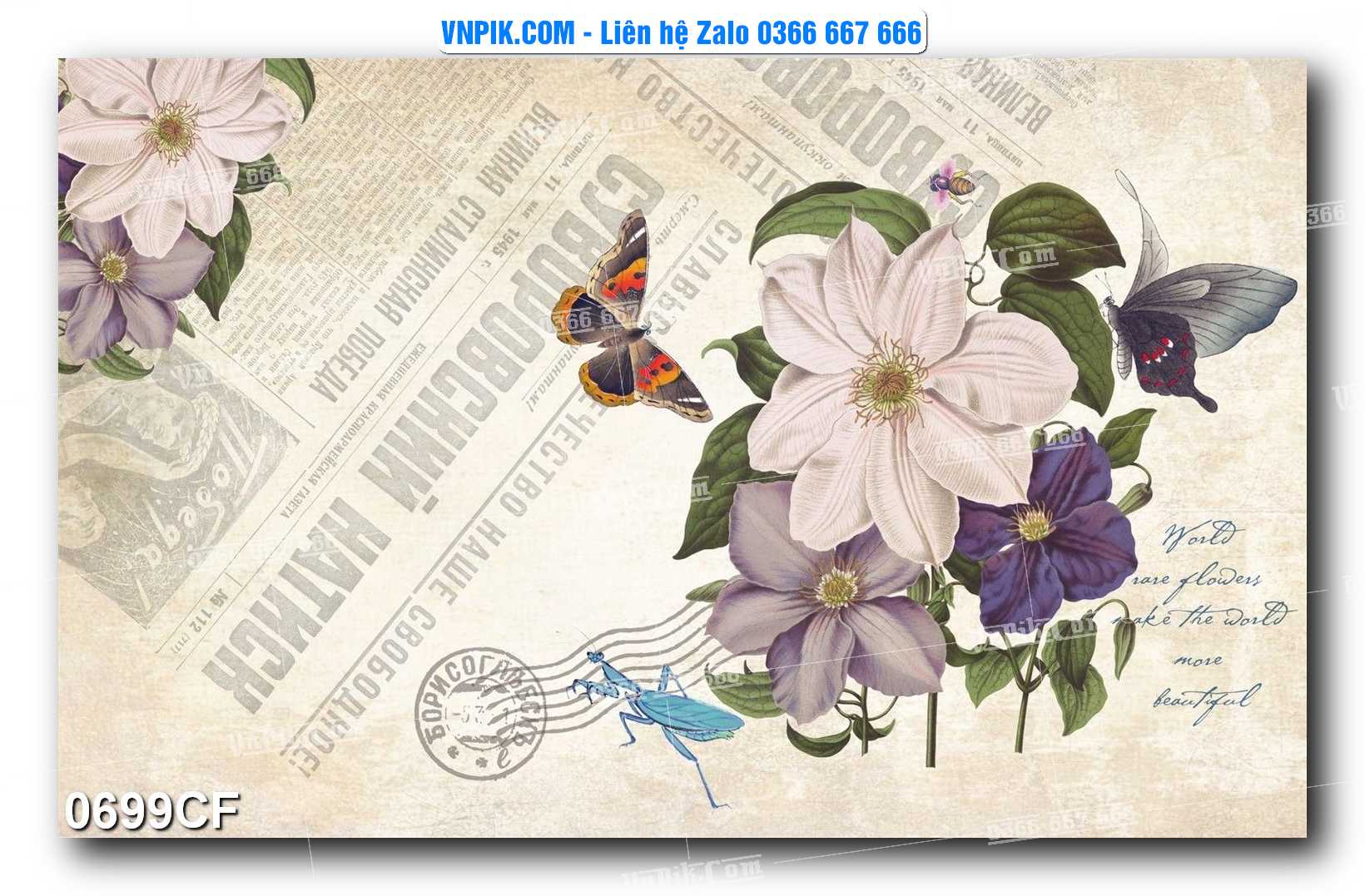 Tranh tường trang trí quán cà phê – trà chanh – trà sữa mã 0699CF