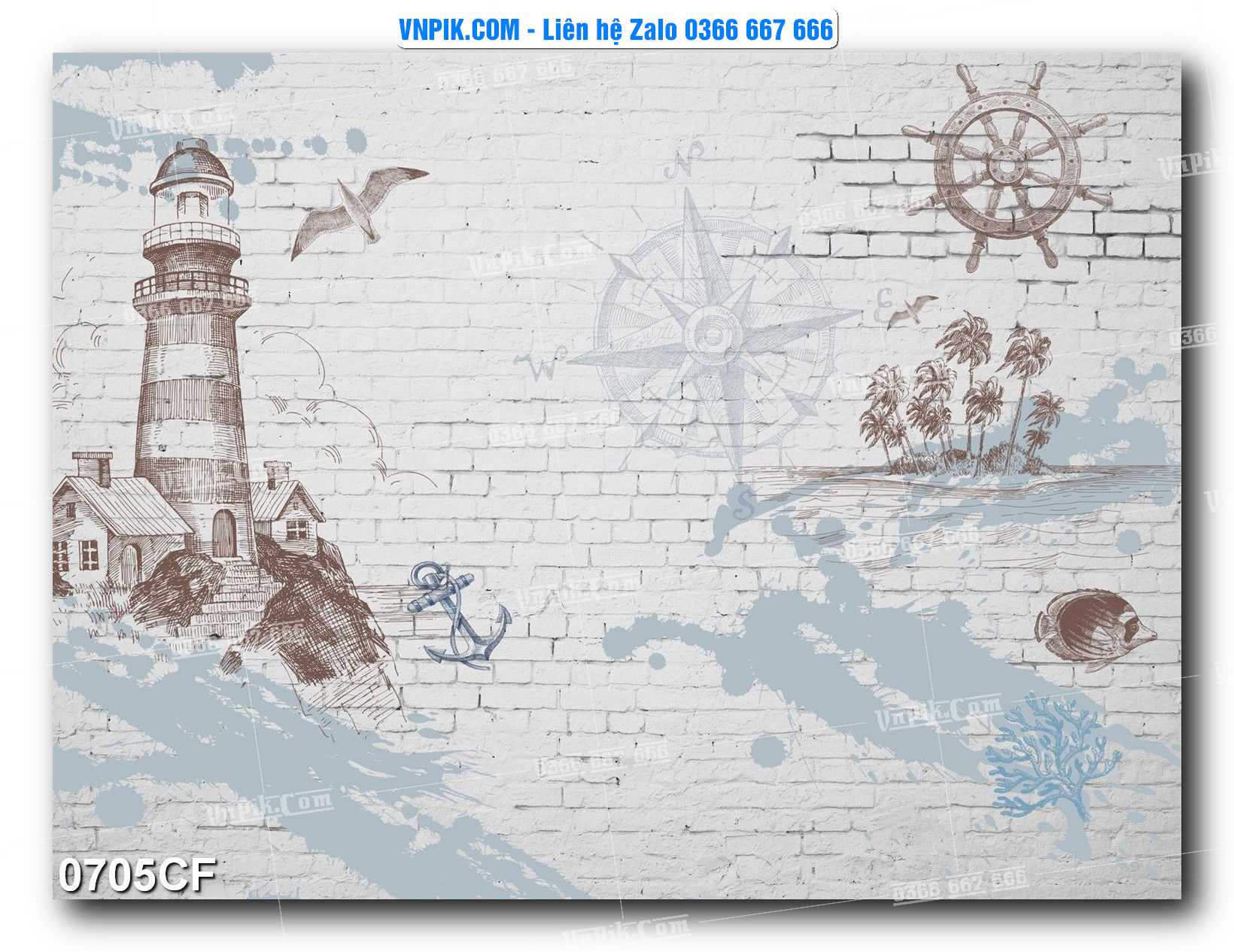 Tranh tường trang trí quán cà phê – trà chanh – trà sữa mã 0705CF