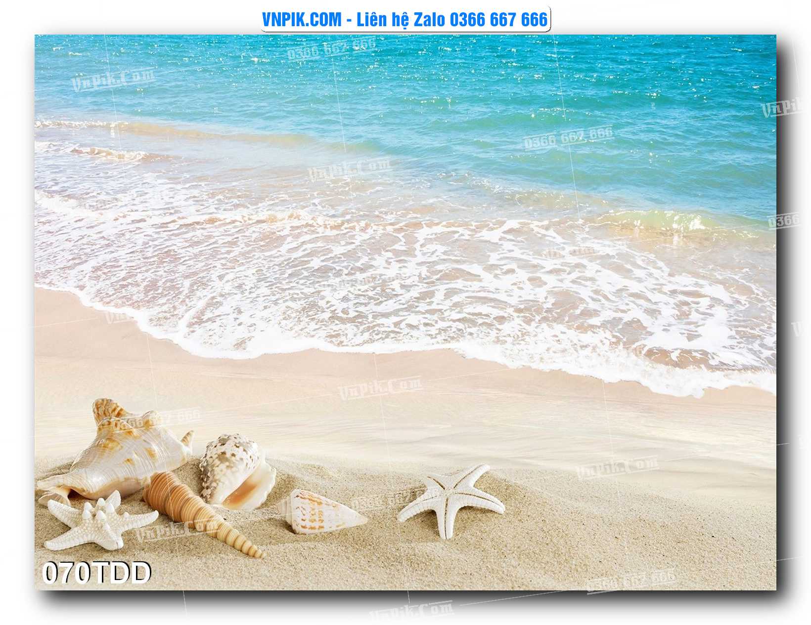 Tranh đại dương – cá heo 3D – tranh bể cá 070TDD