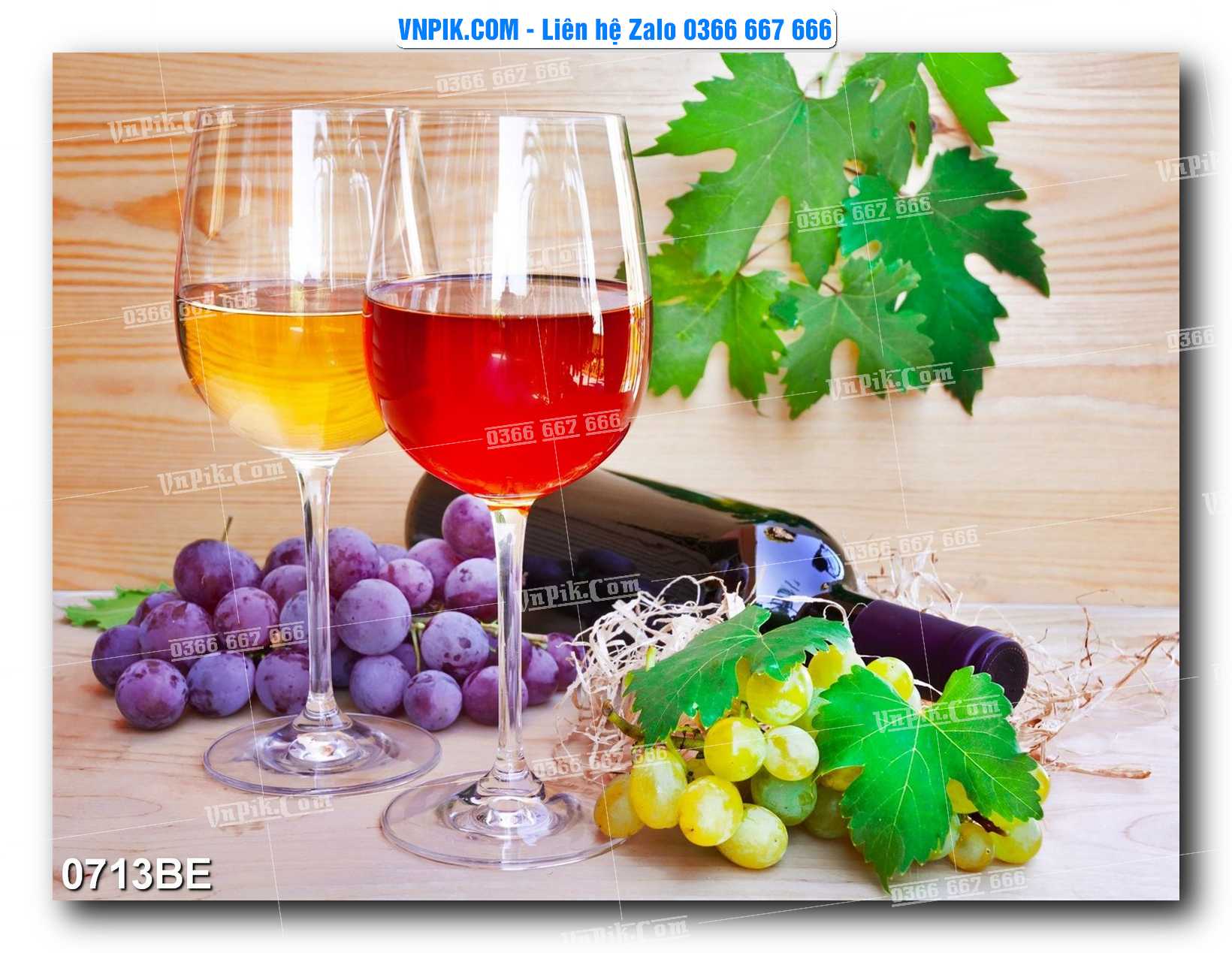 Tranh treo tường trang trí phòng bếp đẹp mã 0713BE