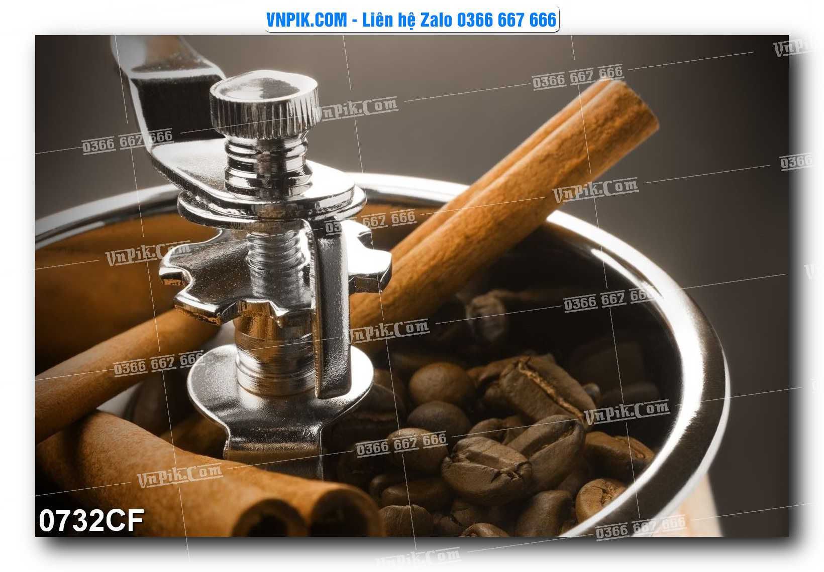 Tranh tường trang trí quán cà phê – trà chanh – trà sữa mã 0732CF