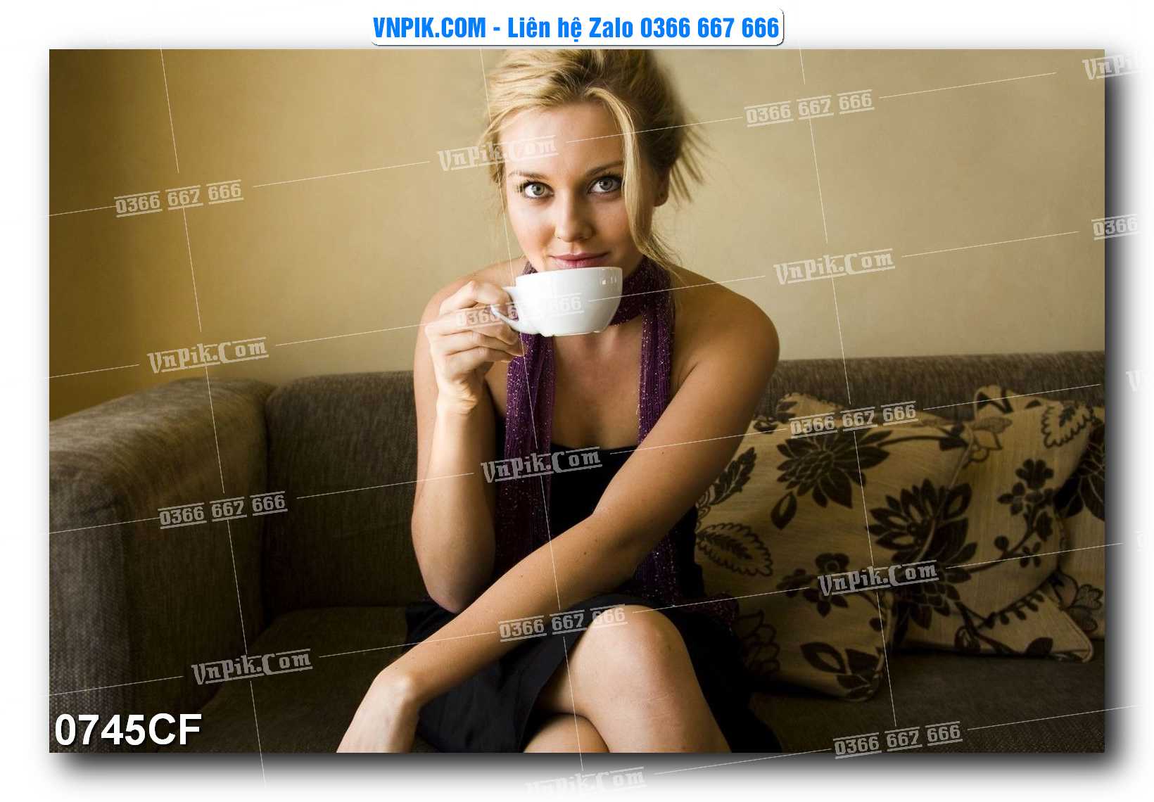 Tranh tường trang trí quán cà phê – trà chanh – trà sữa mã 0745CF