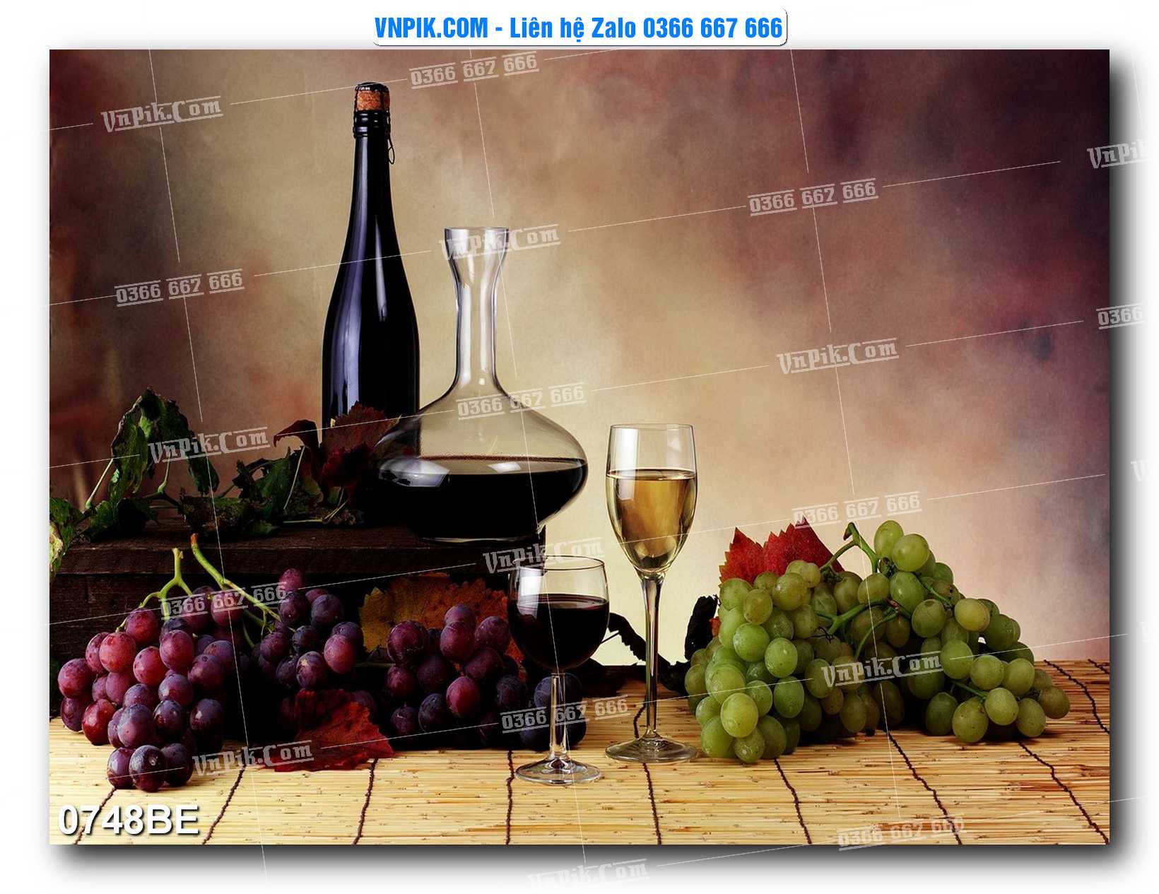 Tranh treo tường trang trí phòng bếp đẹp mã 0748BE