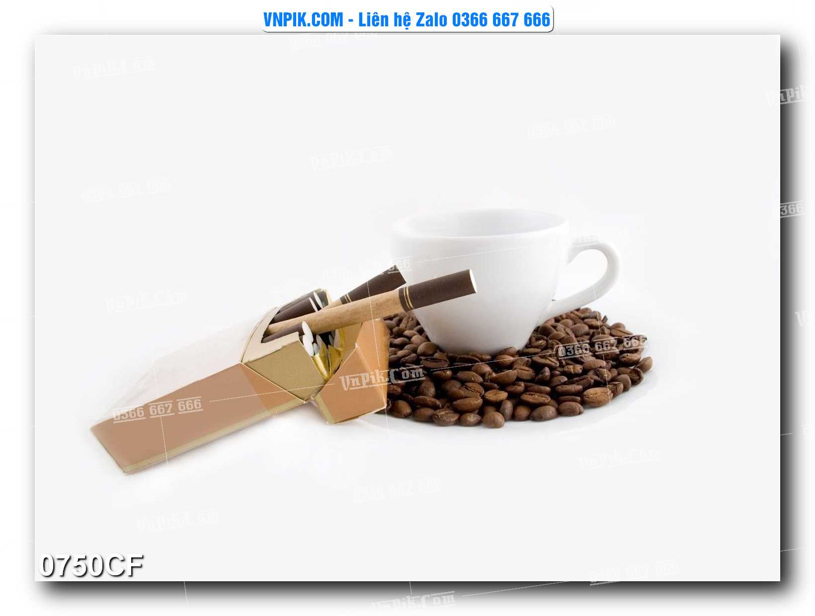 Tranh tường trang trí quán cà phê – trà chanh – trà sữa mã 0750CF