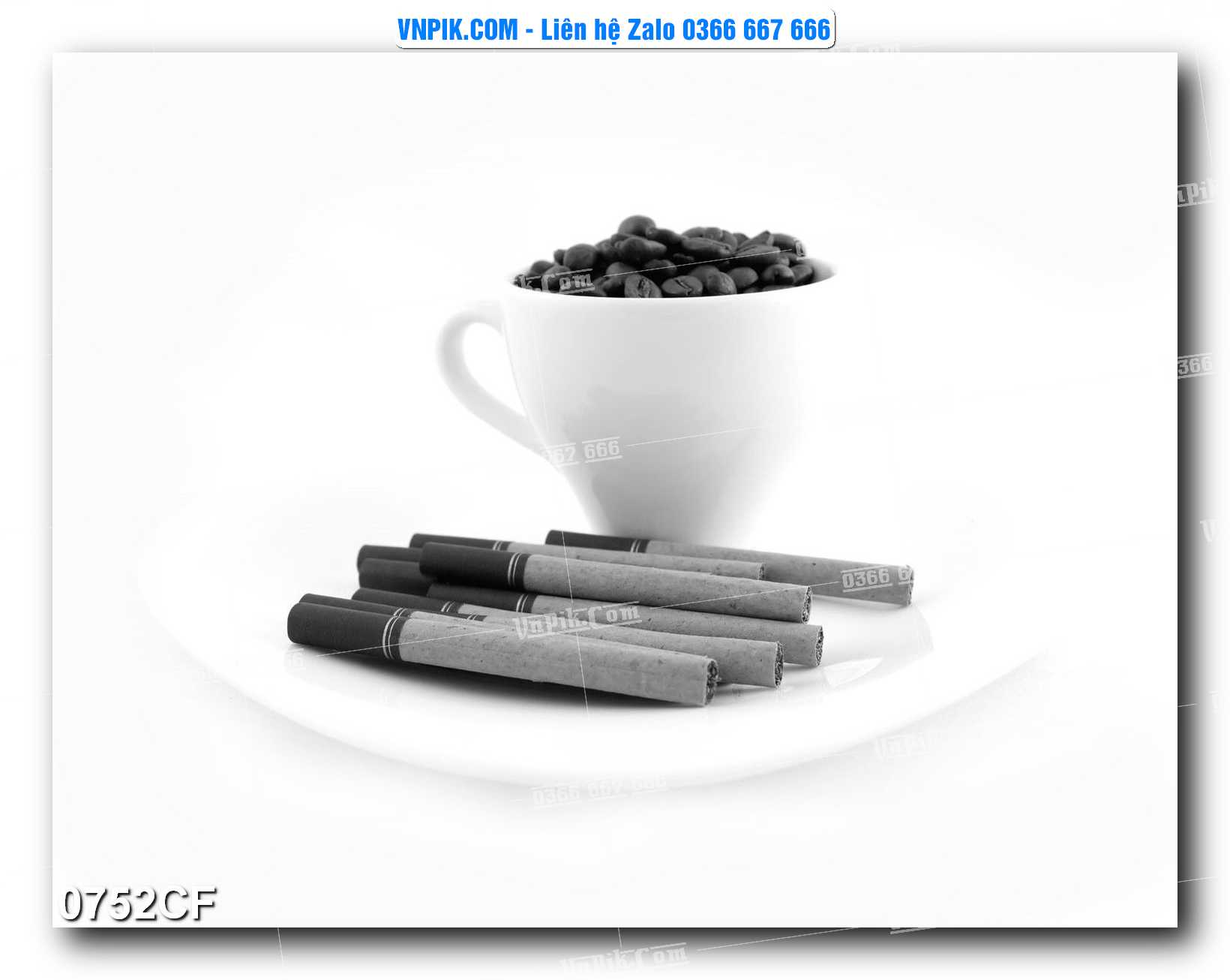 Tranh tường trang trí quán cà phê – trà chanh – trà sữa mã 0752CF