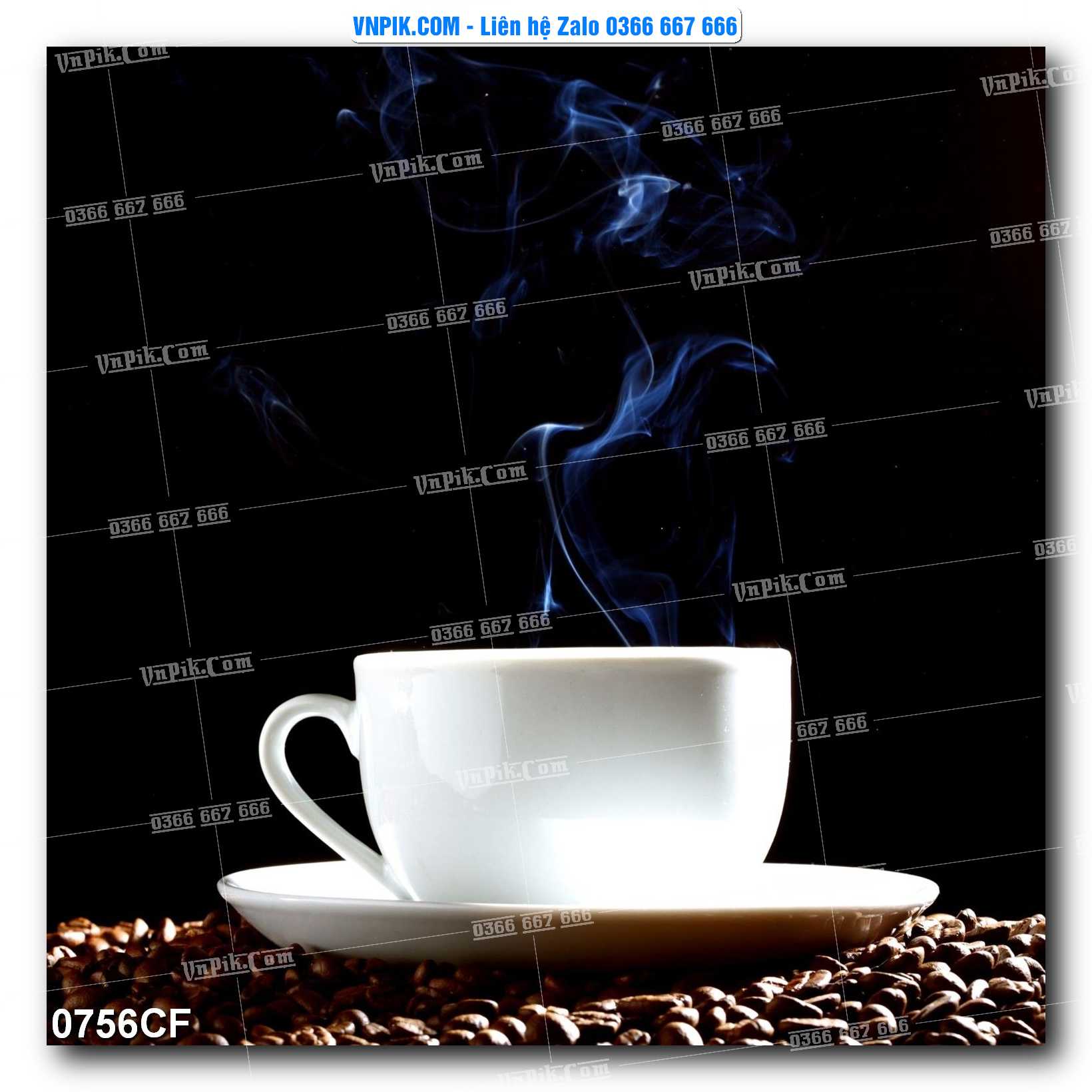 Tranh tường trang trí quán cà phê – trà chanh – trà sữa mã 0756CF