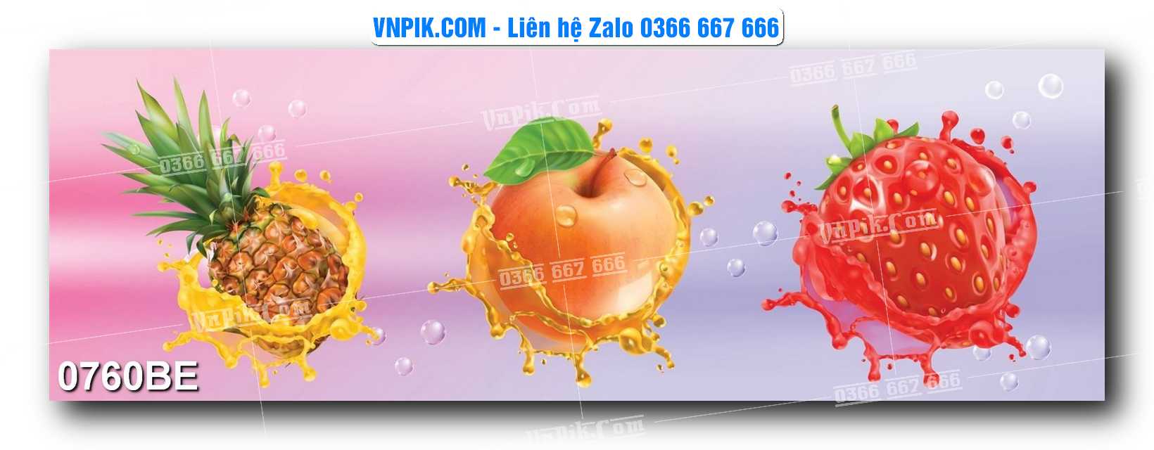 Tranh treo tường trang trí phòng bếp đẹp mã 0760BE