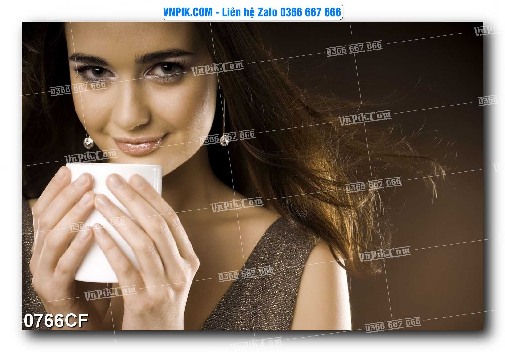 Tranh tường trang trí quán cà phê – trà chanh – trà sữa mã 0766CF