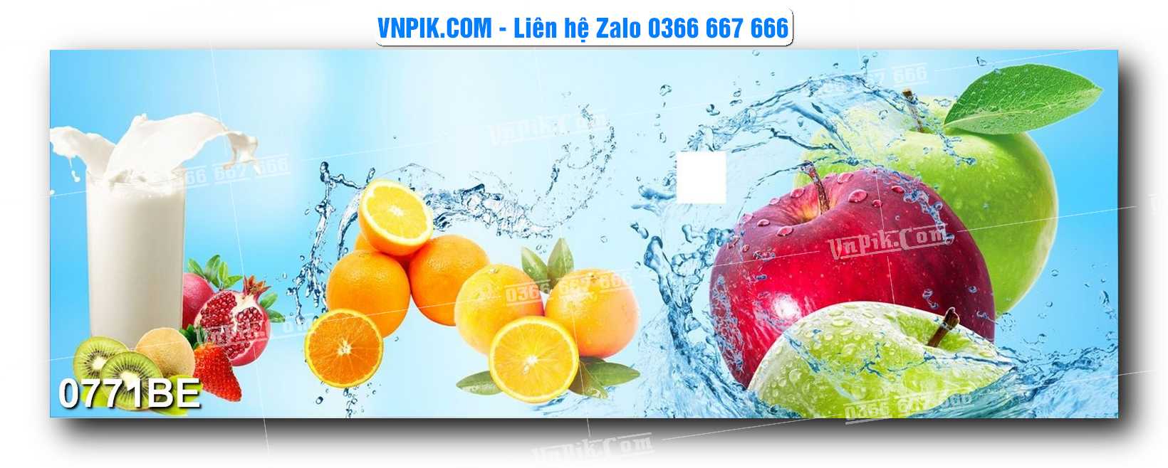 Tranh treo tường trang trí phòng bếp đẹp mã 0771BE
