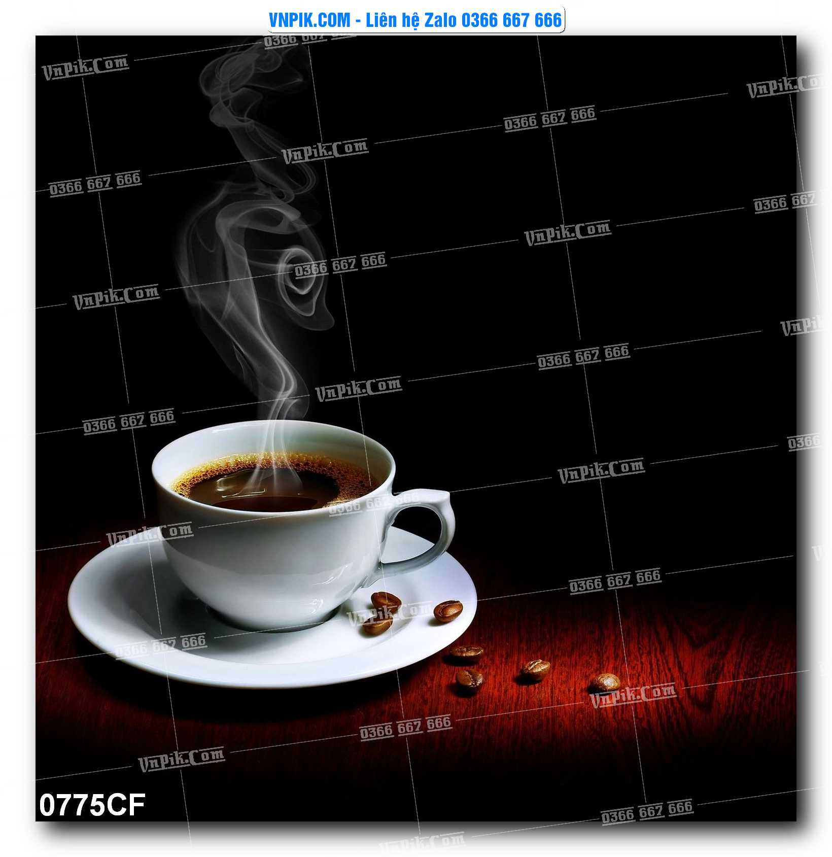 Tranh tường trang trí quán cà phê – trà chanh – trà sữa mã 0775CF