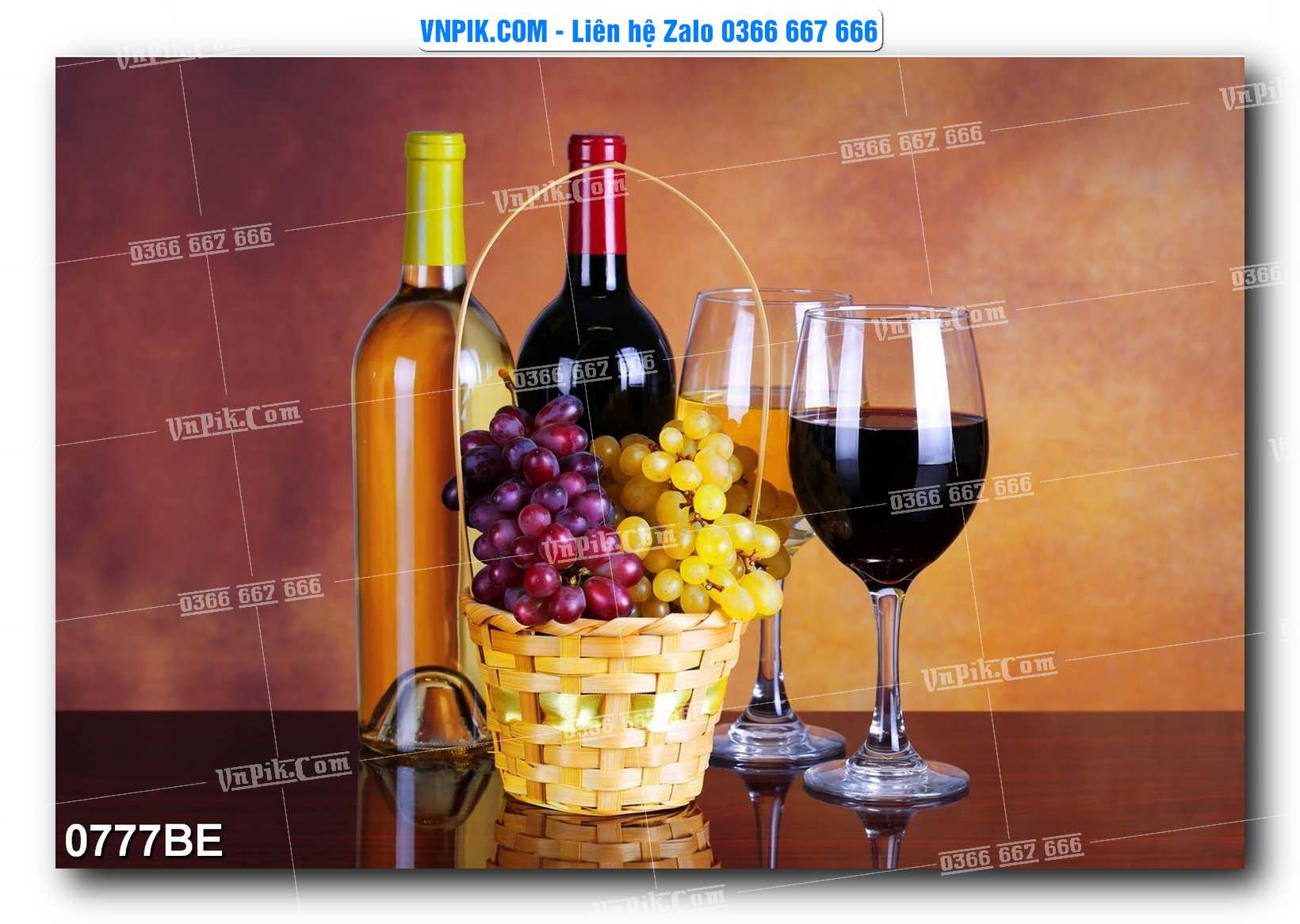 Tranh treo tường trang trí phòng bếp đẹp mã 0777BE