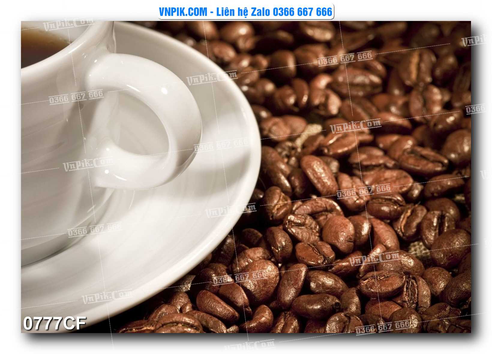 Tranh tường trang trí quán cà phê – trà chanh – trà sữa mã 0777CF