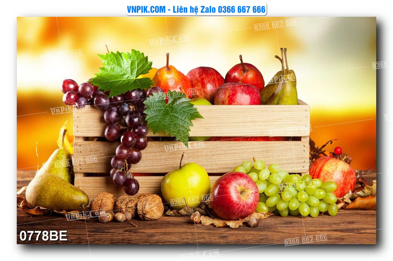 Tranh treo tường trang trí phòng bếp đẹp mã 0778BE