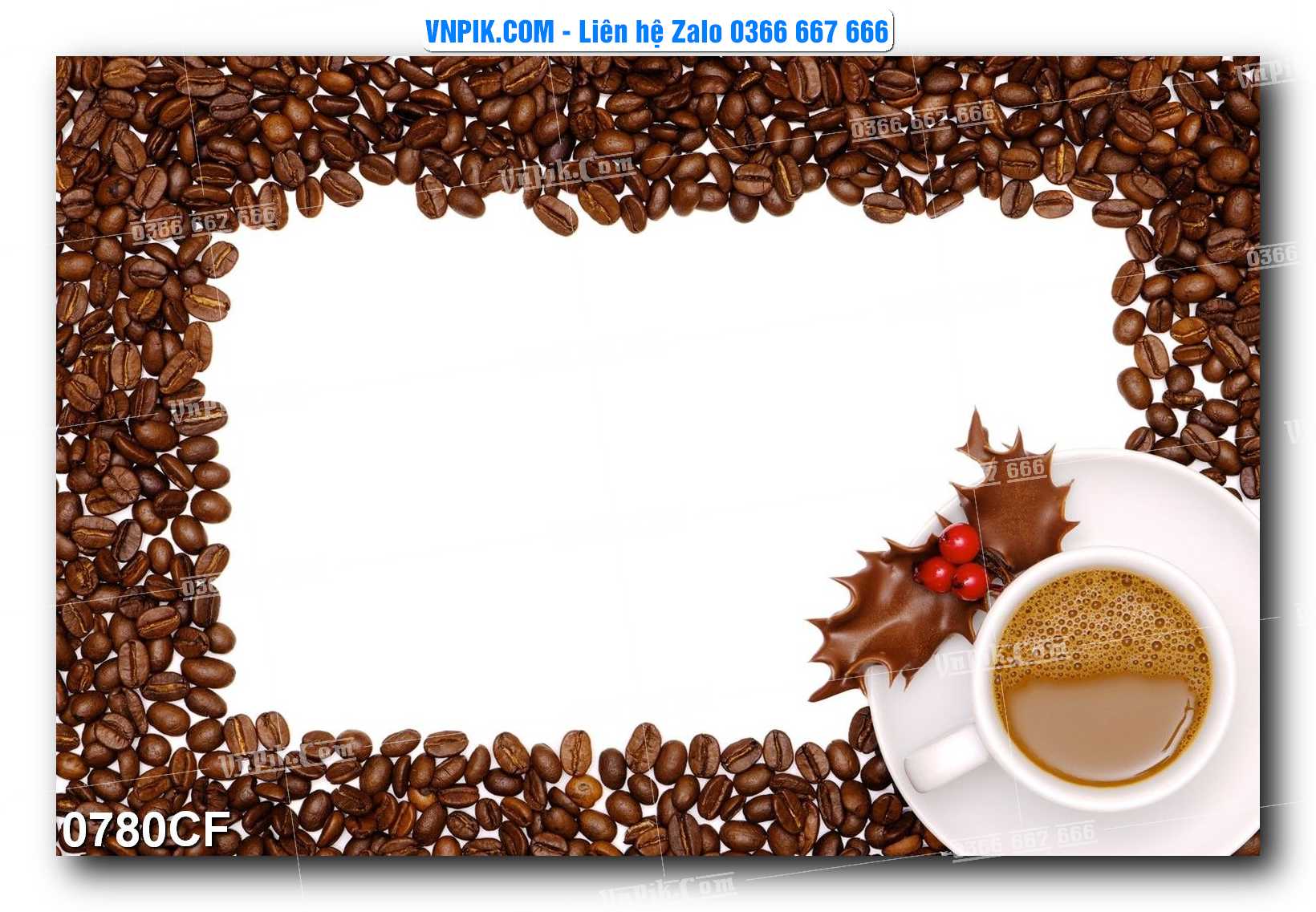 Tranh tường trang trí quán cà phê – trà chanh – trà sữa mã 0780CF