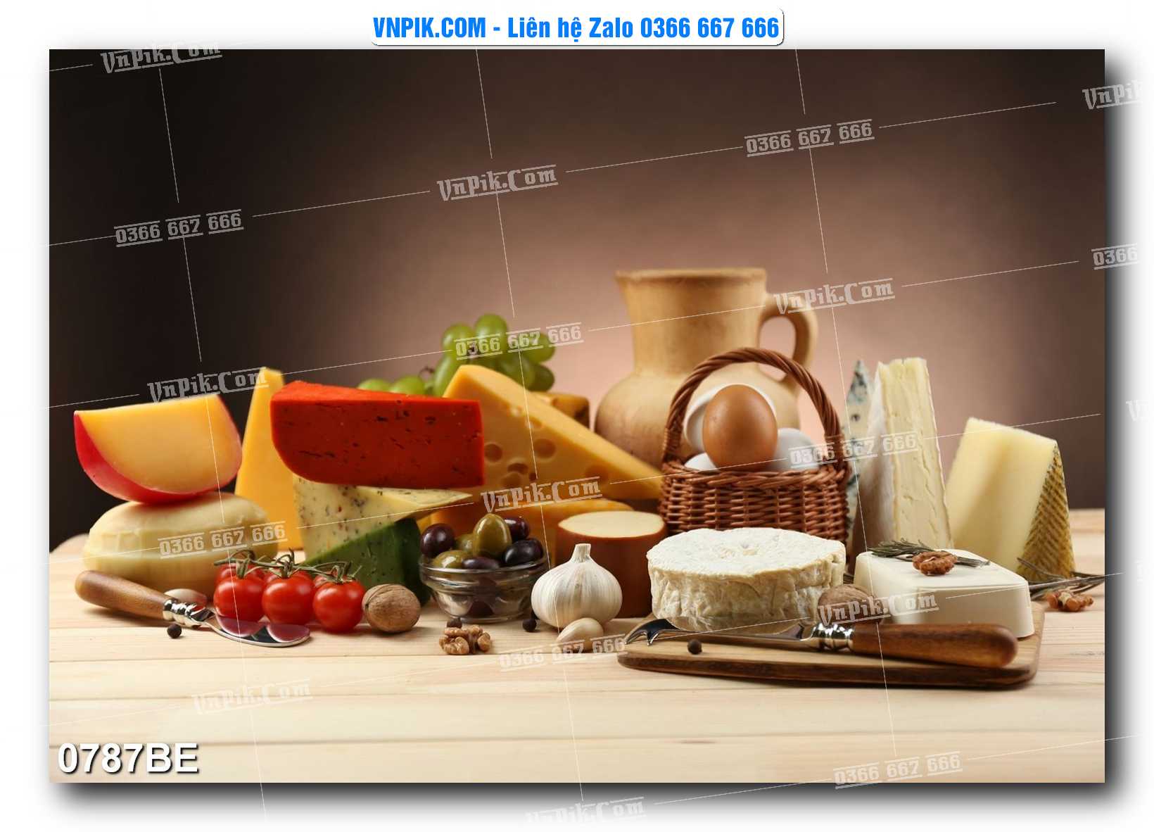 Tranh treo tường trang trí phòng bếp đẹp mã 0787BE