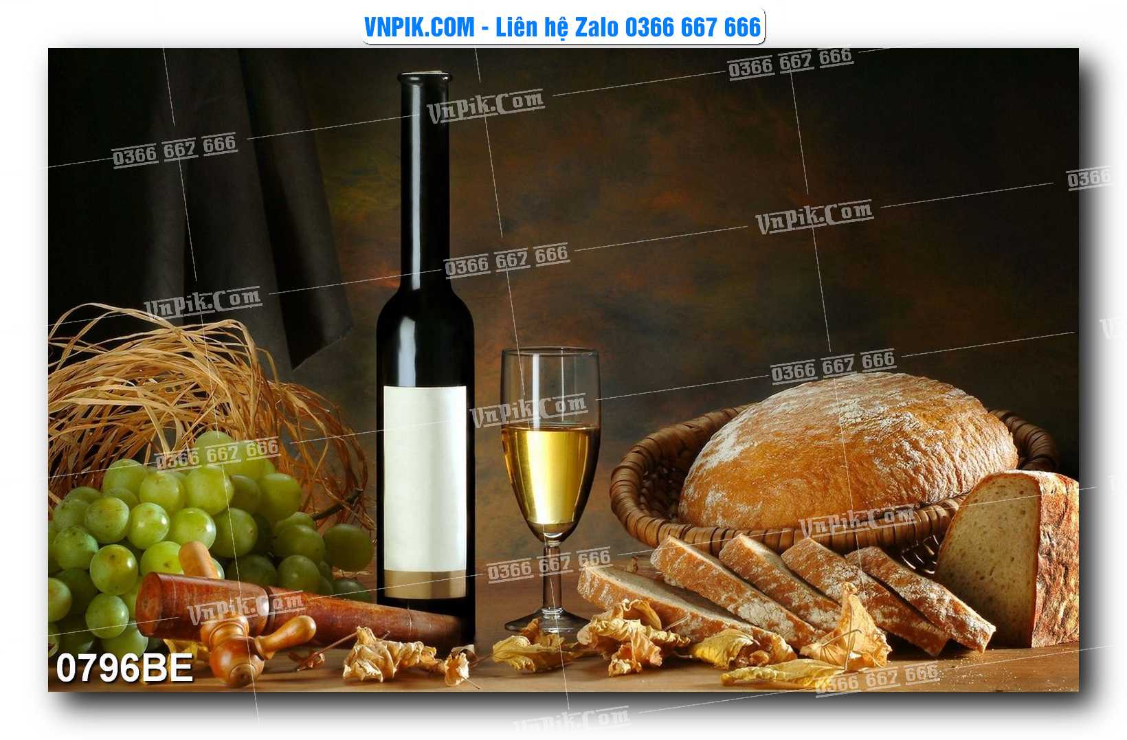 Tranh treo tường trang trí phòng bếp đẹp mã 0796BE