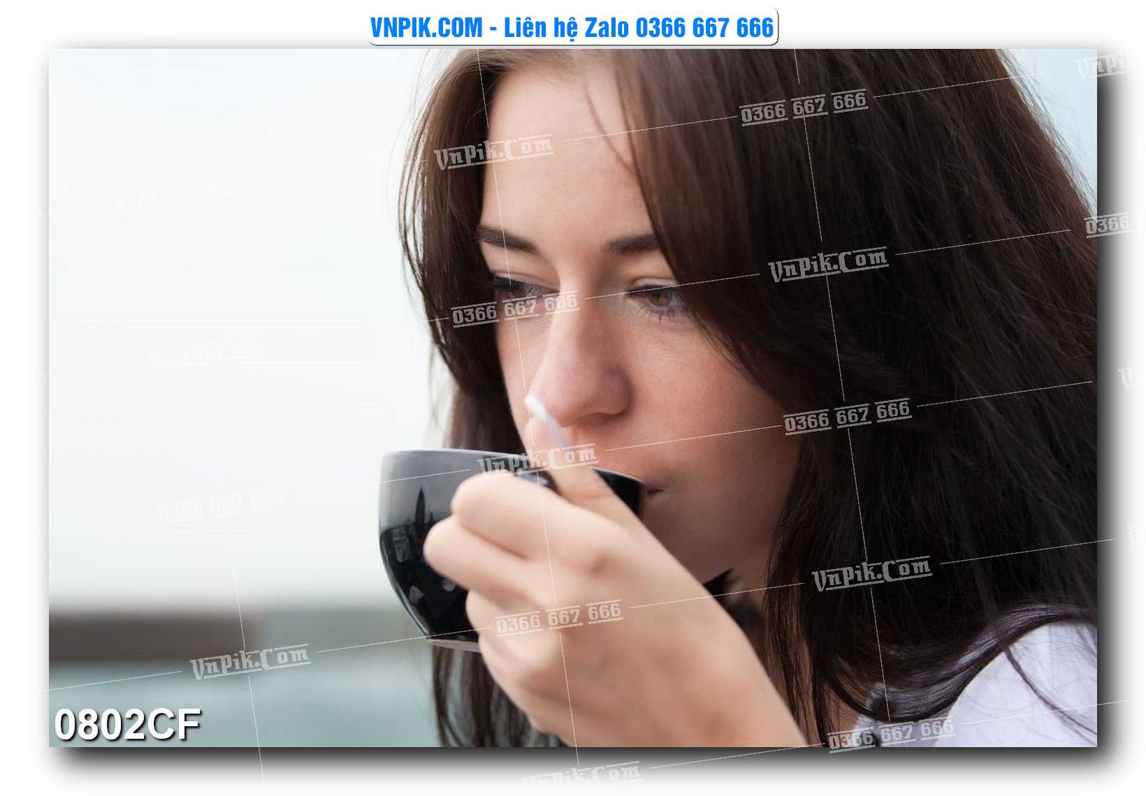 Tranh tường trang trí quán cà phê – trà chanh – trà sữa mã 0802CF