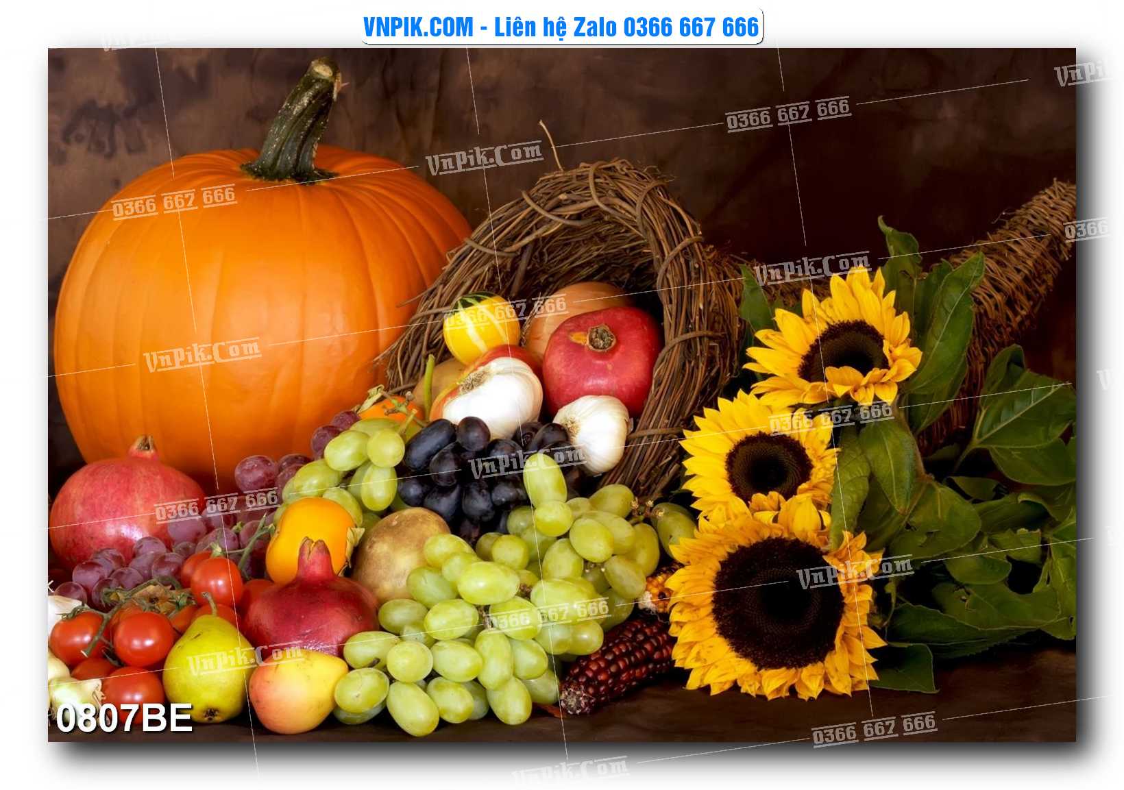 Tranh treo tường trang trí phòng bếp đẹp mã 0807BE