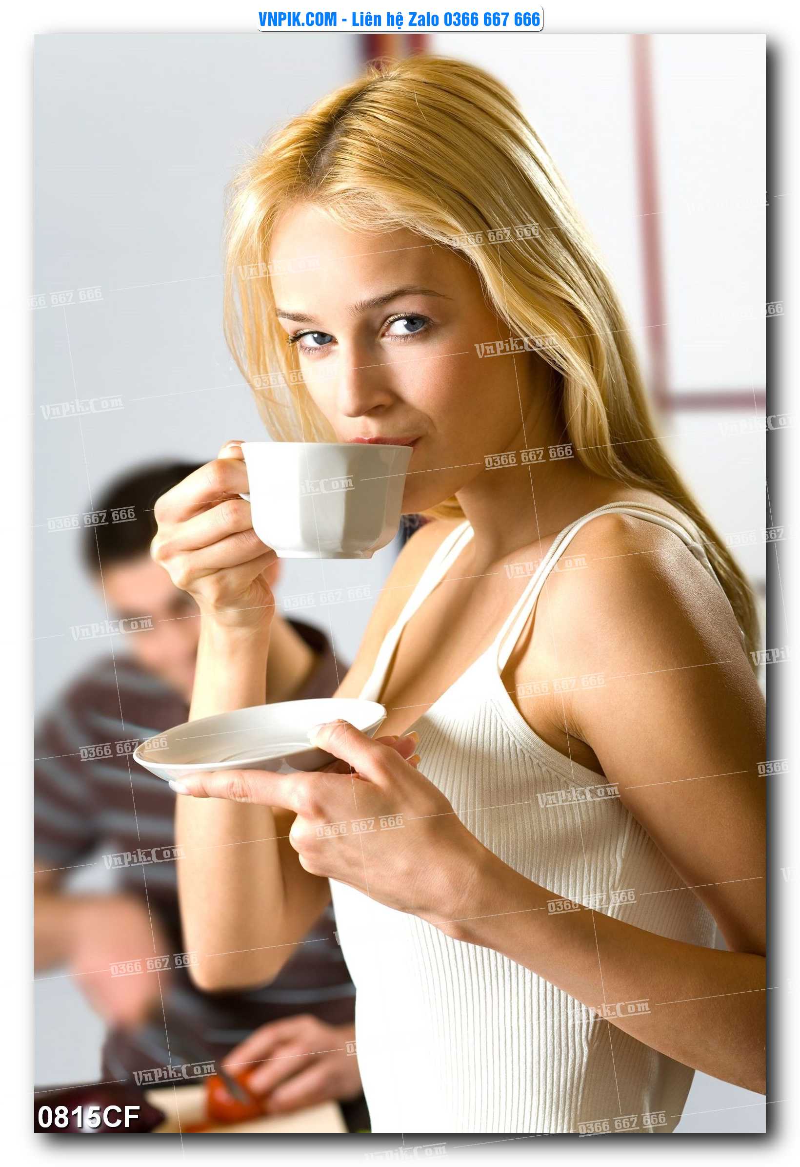 Tranh tường trang trí quán cà phê – trà chanh – trà sữa mã 0815CF