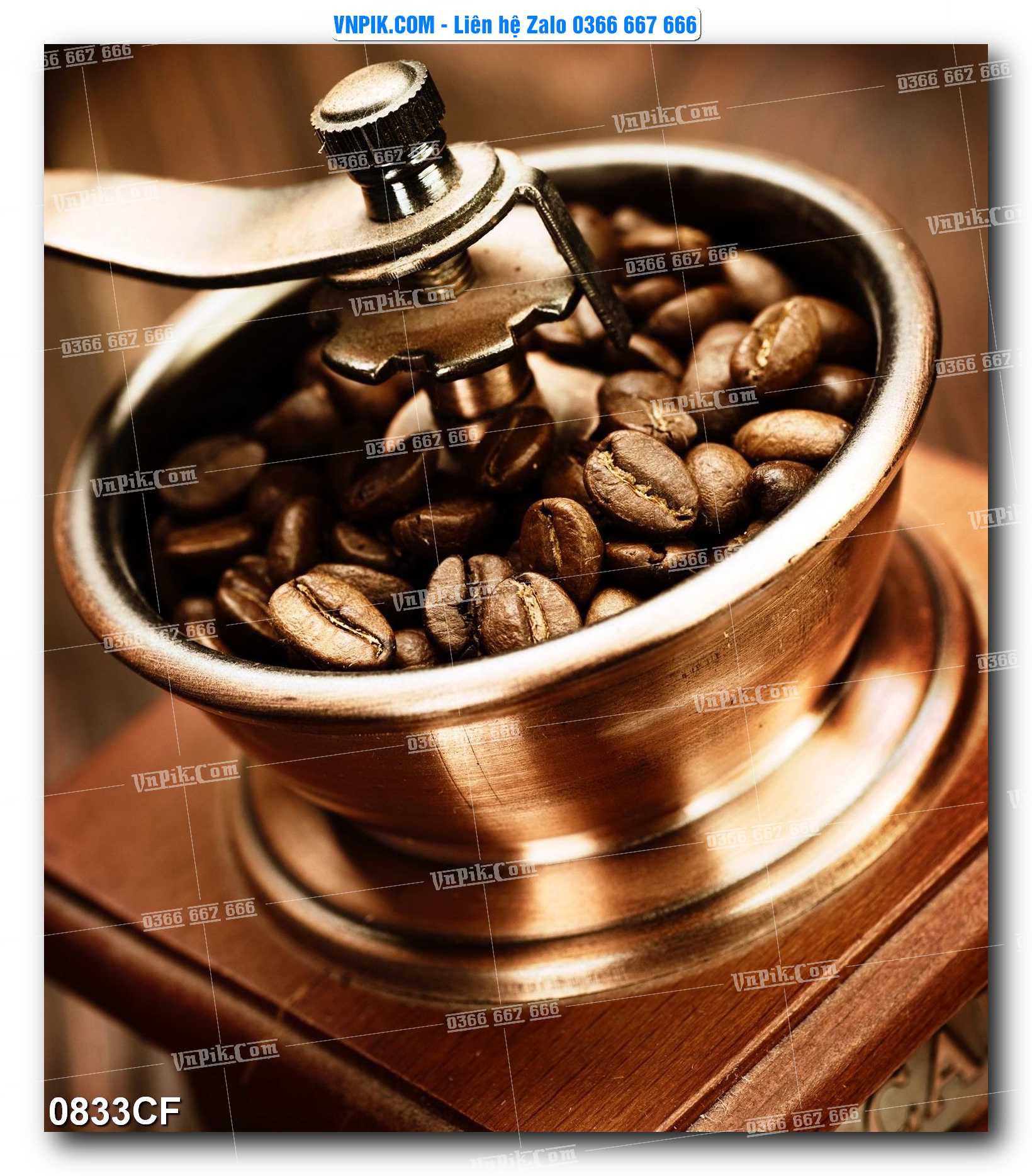 Tranh tường trang trí quán cà phê – trà chanh – trà sữa mã 0833CF
