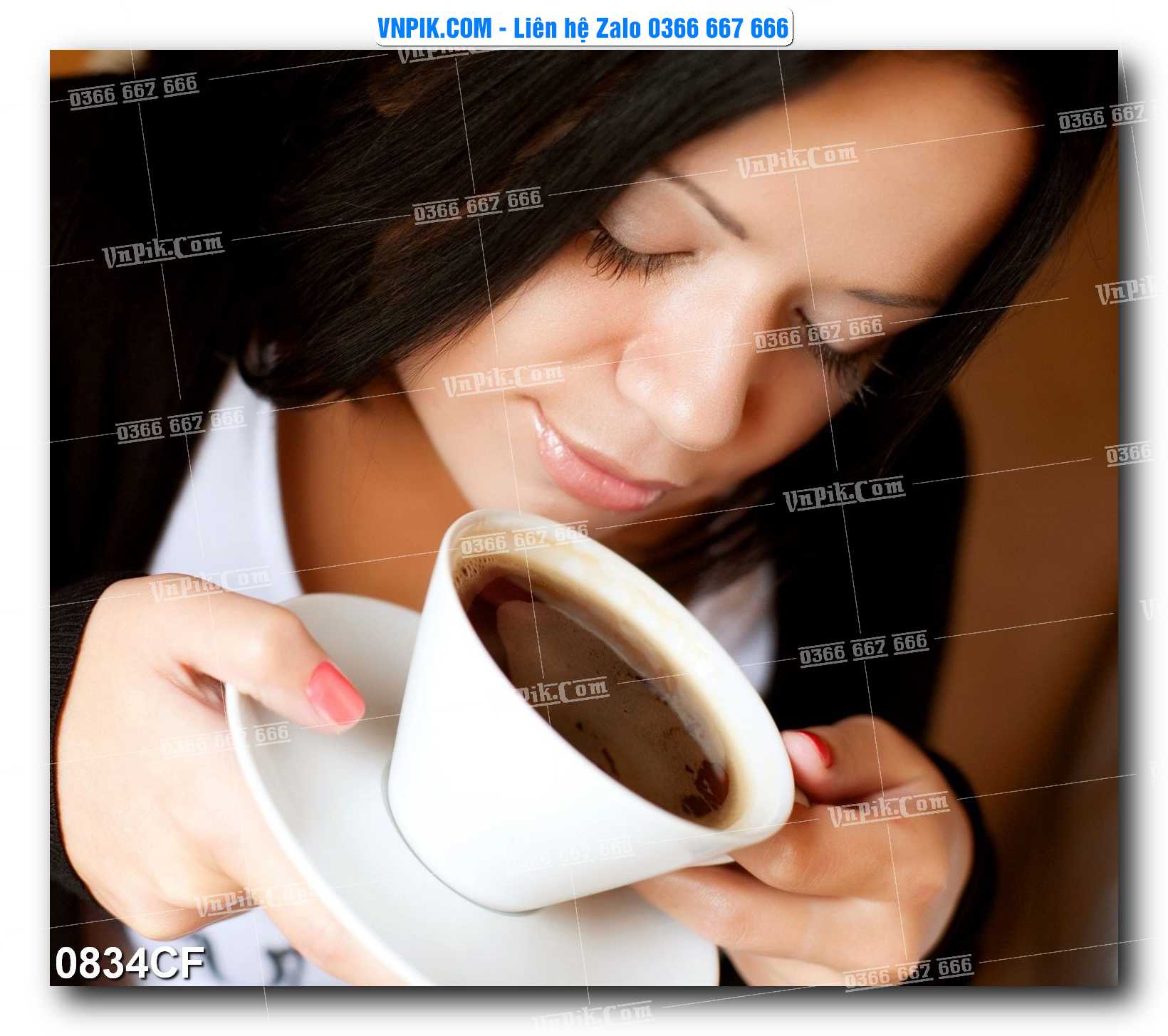 Tranh tường trang trí quán cà phê – trà chanh – trà sữa mã 0834CF