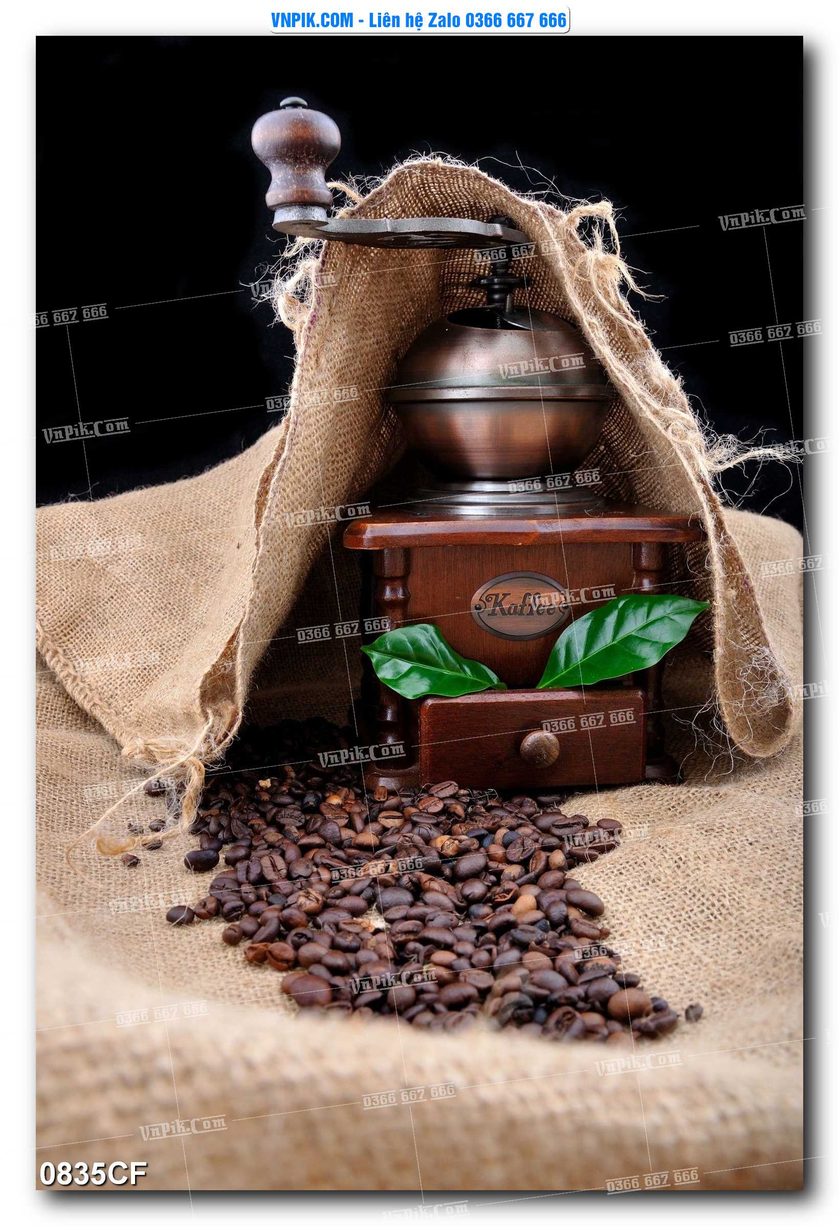 Tranh tường trang trí quán cà phê – trà chanh – trà sữa mã 0835CF