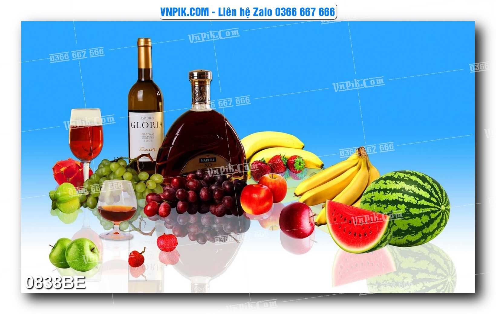 Tranh treo tường trang trí phòng bếp đẹp mã 0838BE
