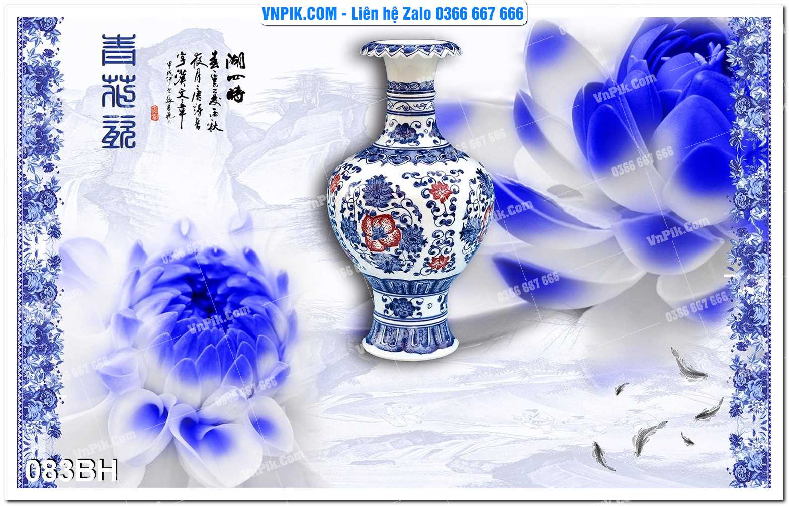 Tranh bình hoa nghệ thuật 083BH