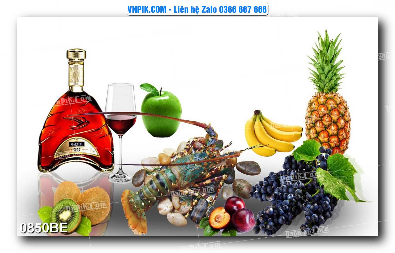 Tranh treo tường trang trí phòng bếp đẹp mã 0850BE