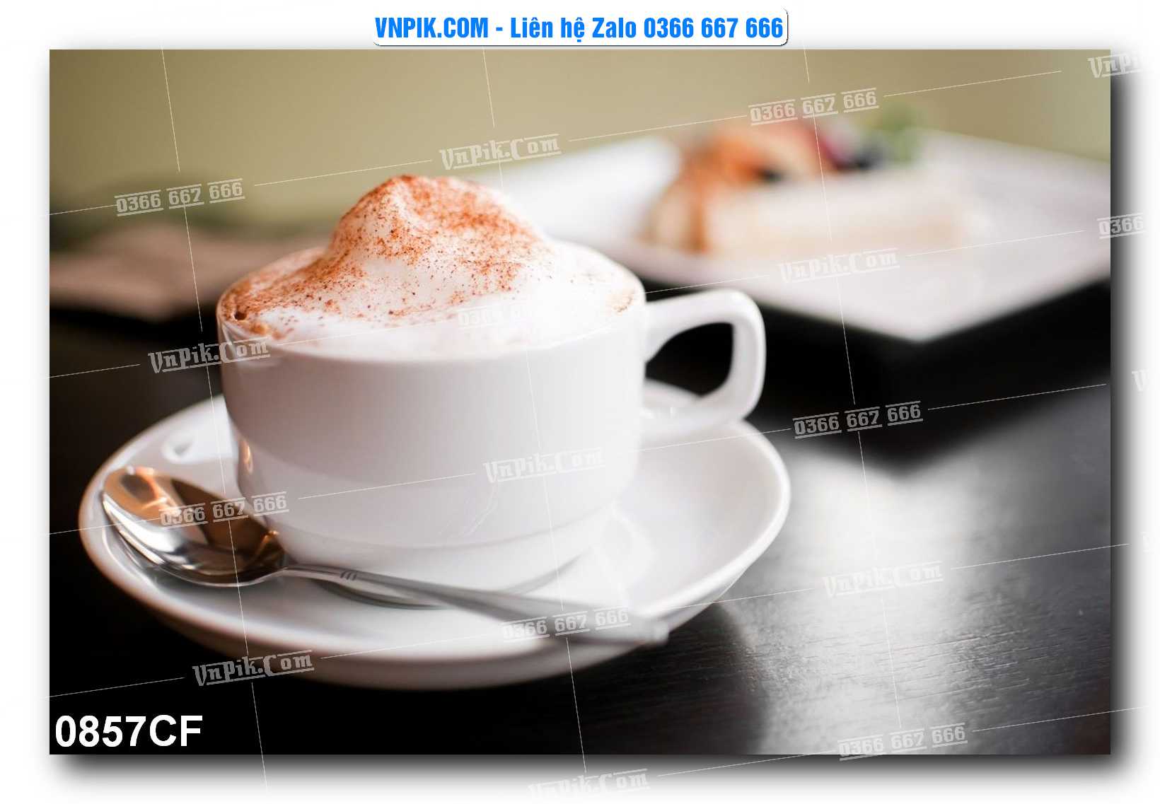Tranh tường trang trí quán cà phê – trà chanh – trà sữa mã 0857CF