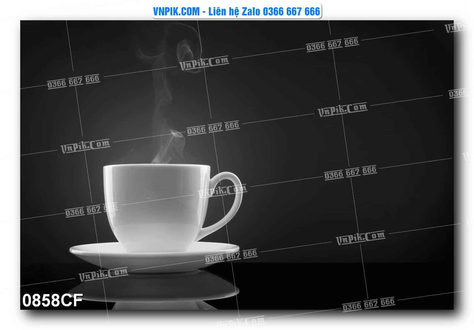 Tranh tường trang trí quán cà phê – trà chanh – trà sữa mã 0858CF