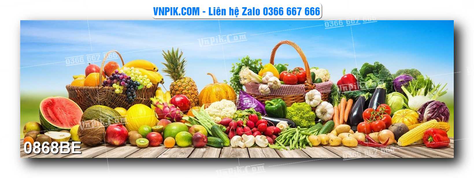 Tranh treo tường trang trí phòng bếp đẹp mã 0868BE
