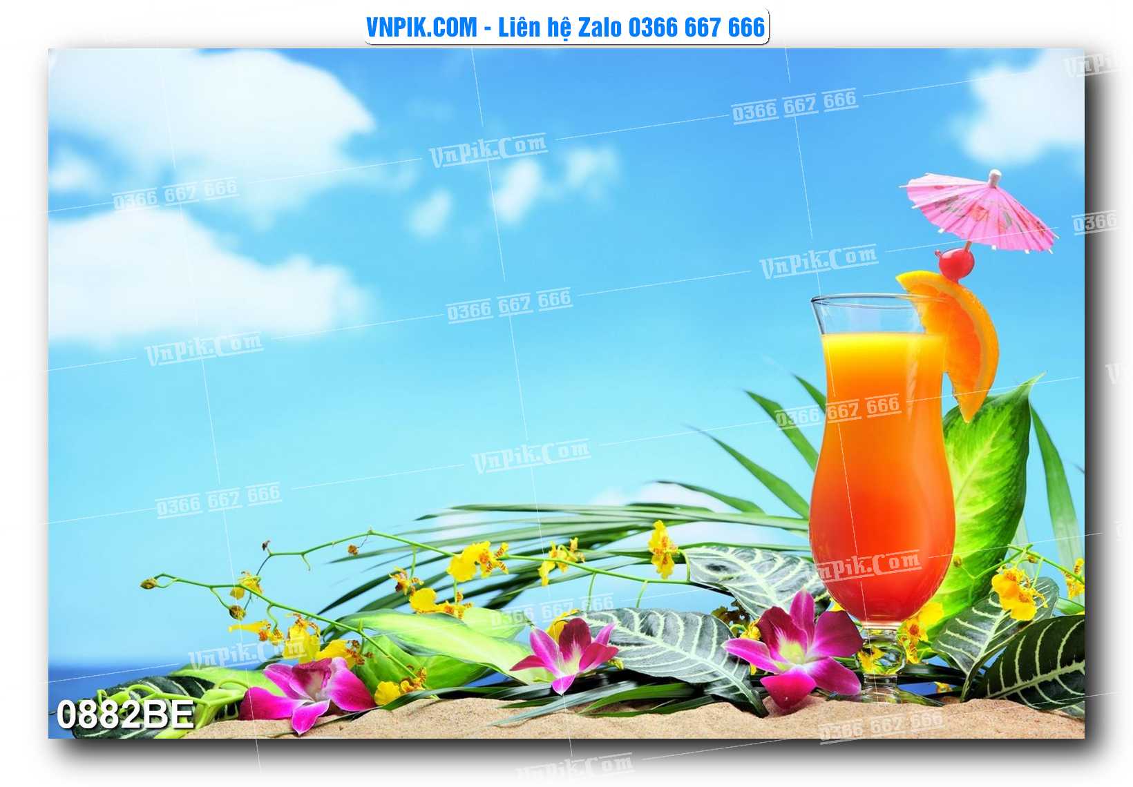 Tranh treo tường trang trí phòng bếp đẹp mã 0882BE