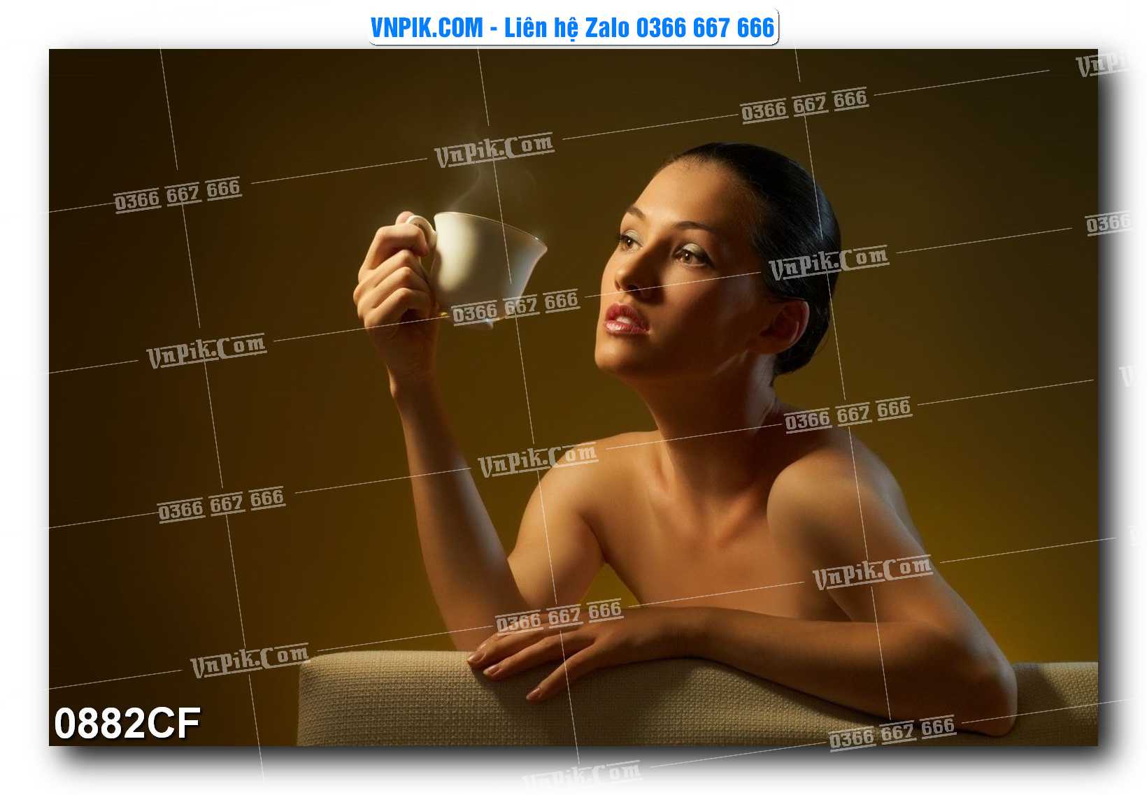 Tranh tường trang trí quán cà phê – trà chanh – trà sữa mã 0882CF
