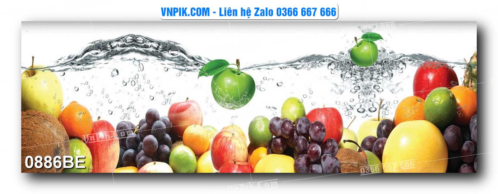 Tranh treo tường trang trí phòng bếp đẹp mã 0886BE