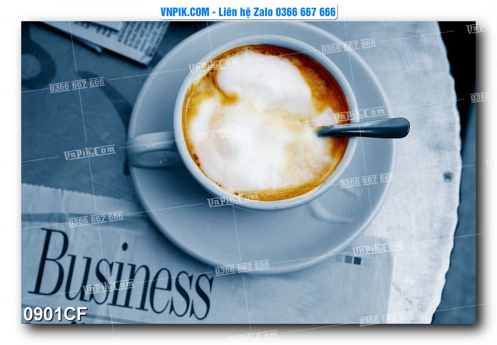 Tranh tường trang trí quán cà phê – trà chanh – trà sữa mã 0901CF
