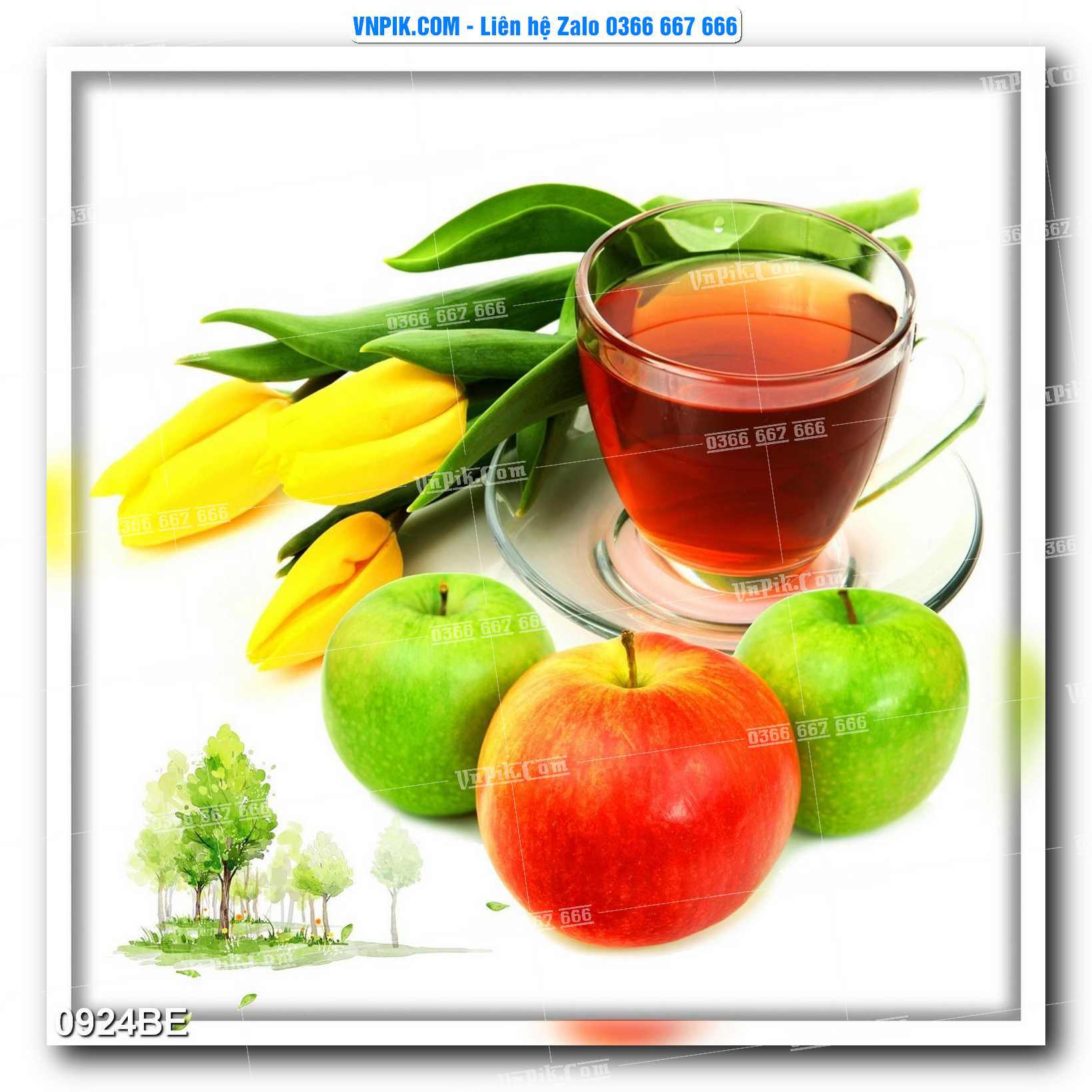 Tranh treo tường trang trí phòng bếp đẹp mã 0924BE