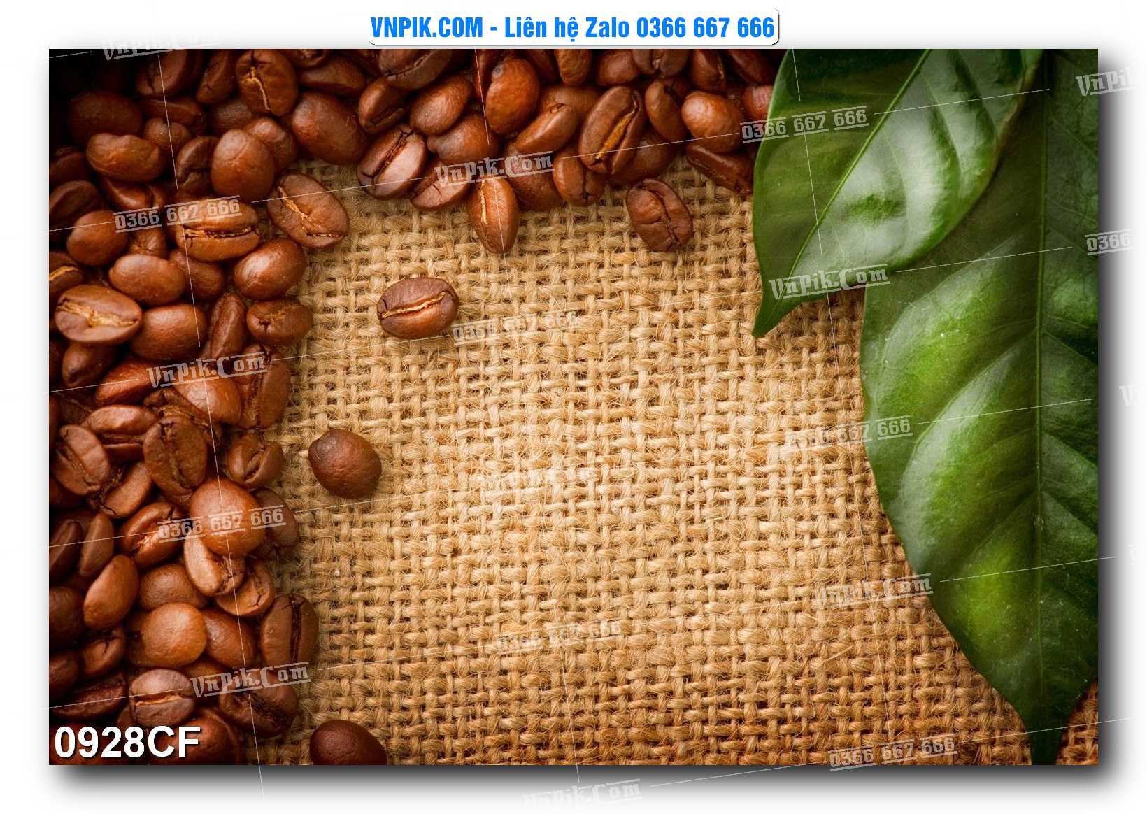 Tranh tường trang trí quán cà phê – trà chanh – trà sữa mã 0928CF