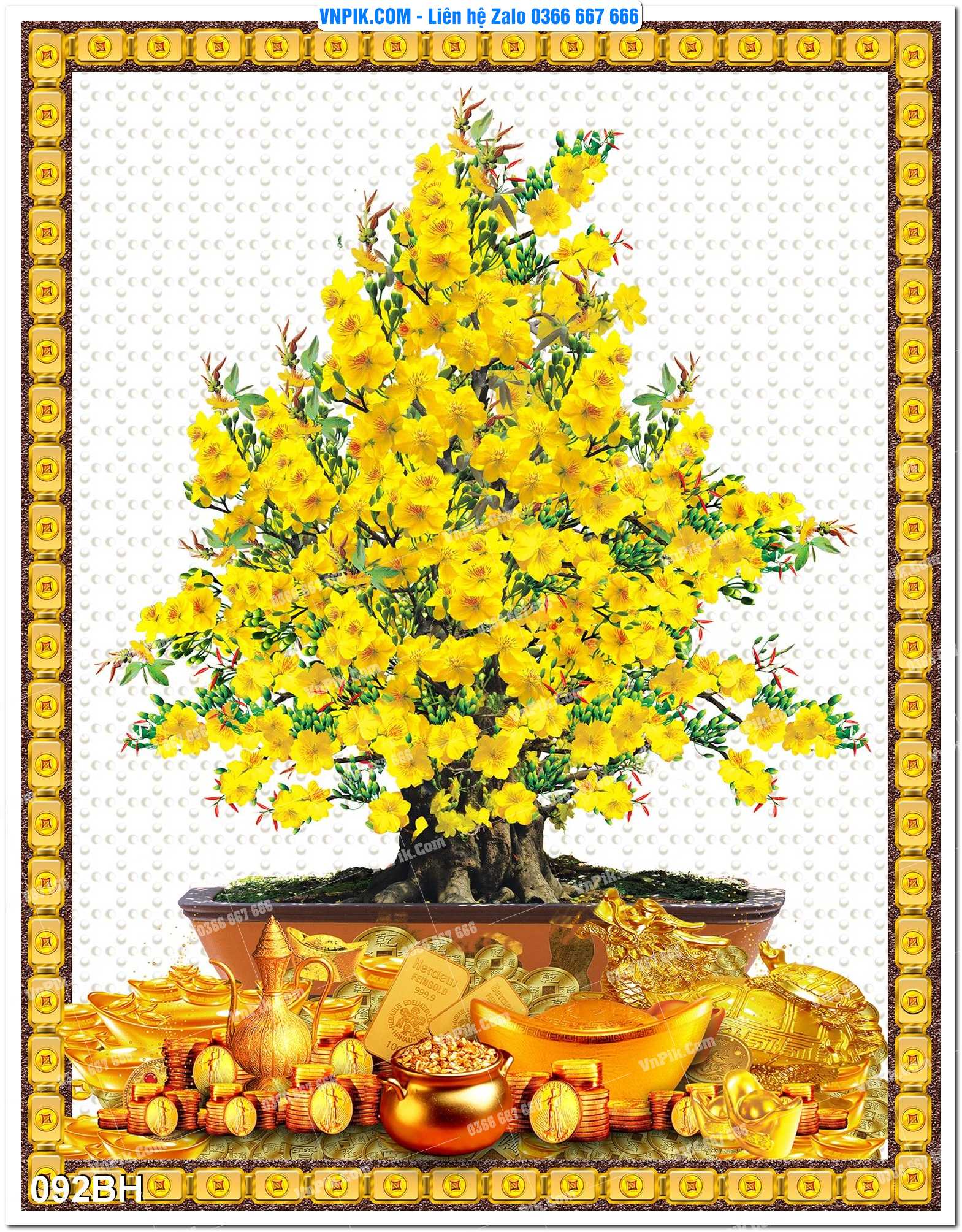 Tranh bình hoa nghệ thuật 092BH