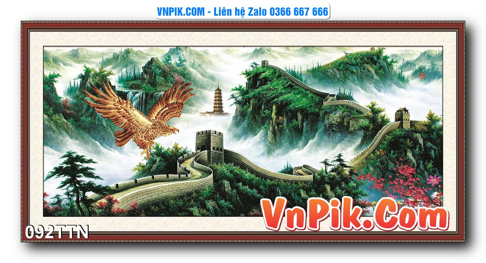 Tranh thác nước – Tranh phong thủy – Tranh treo tường mã 092TTN