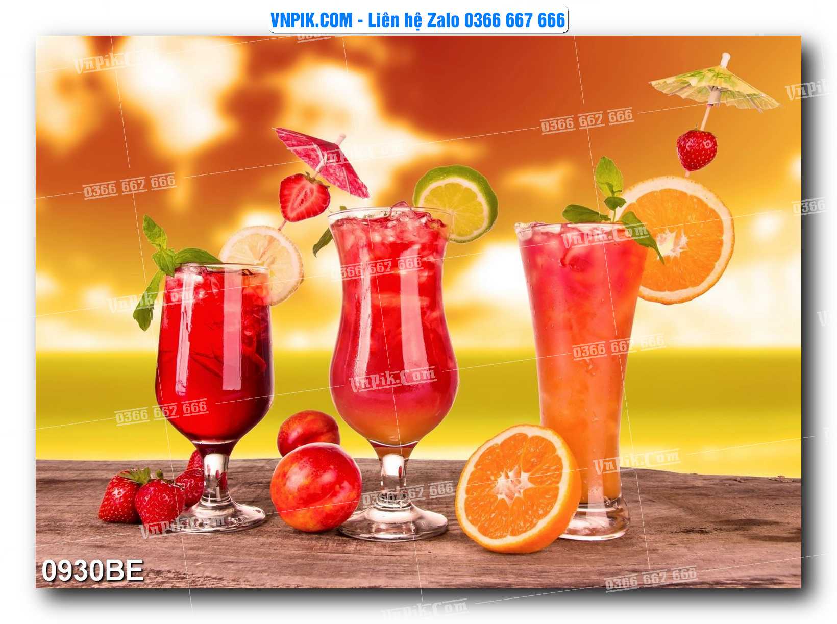 Tranh treo tường trang trí phòng bếp đẹp mã 0930BE