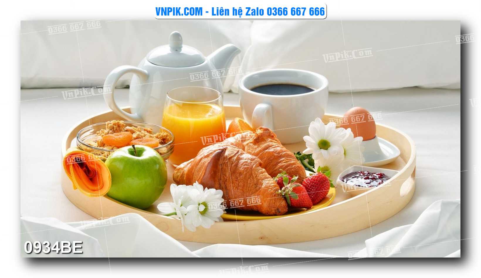 Tranh treo tường trang trí phòng bếp đẹp mã 0934BE