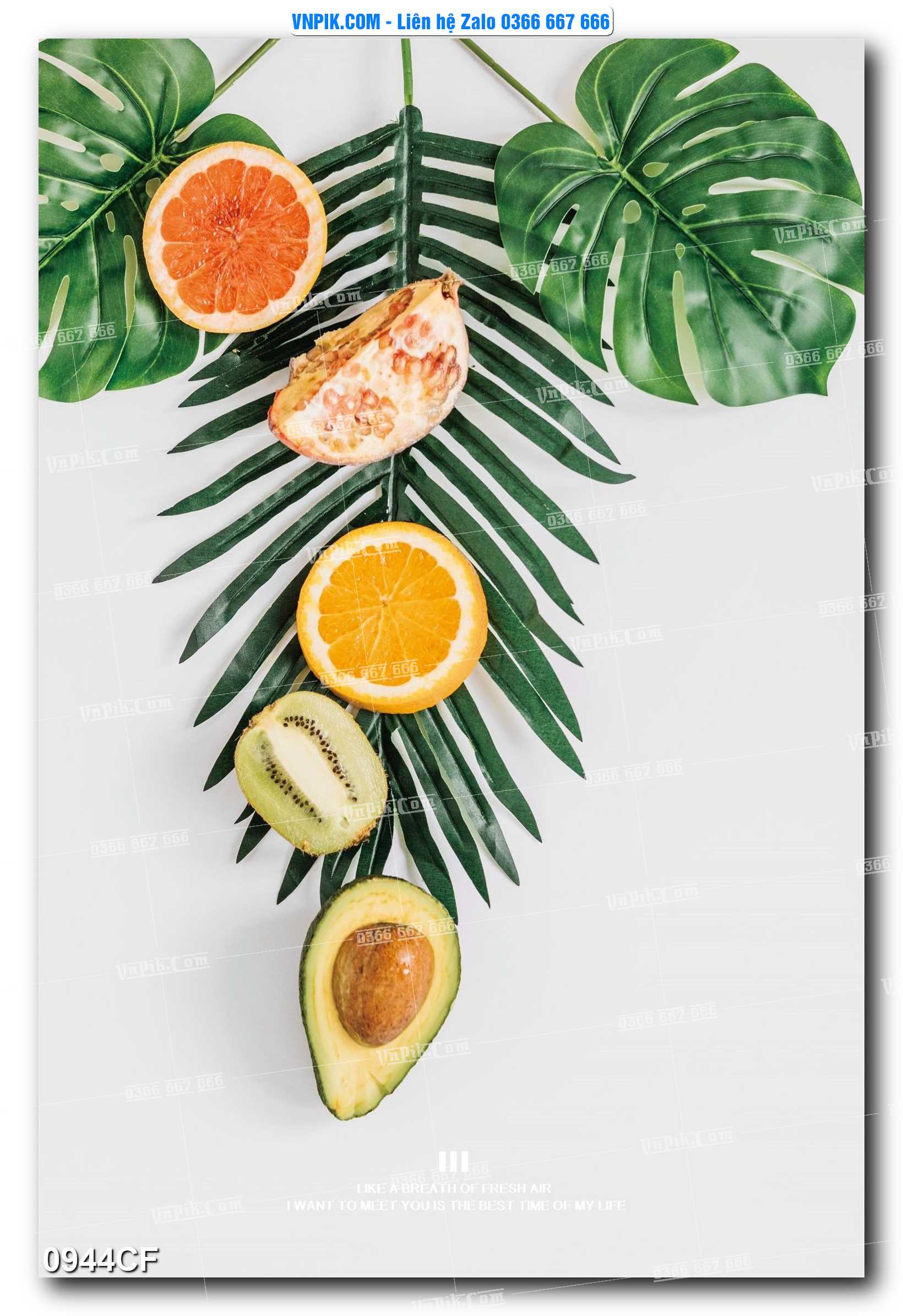 Tranh tường trang trí quán cà phê – trà chanh – trà sữa mã 0944CF