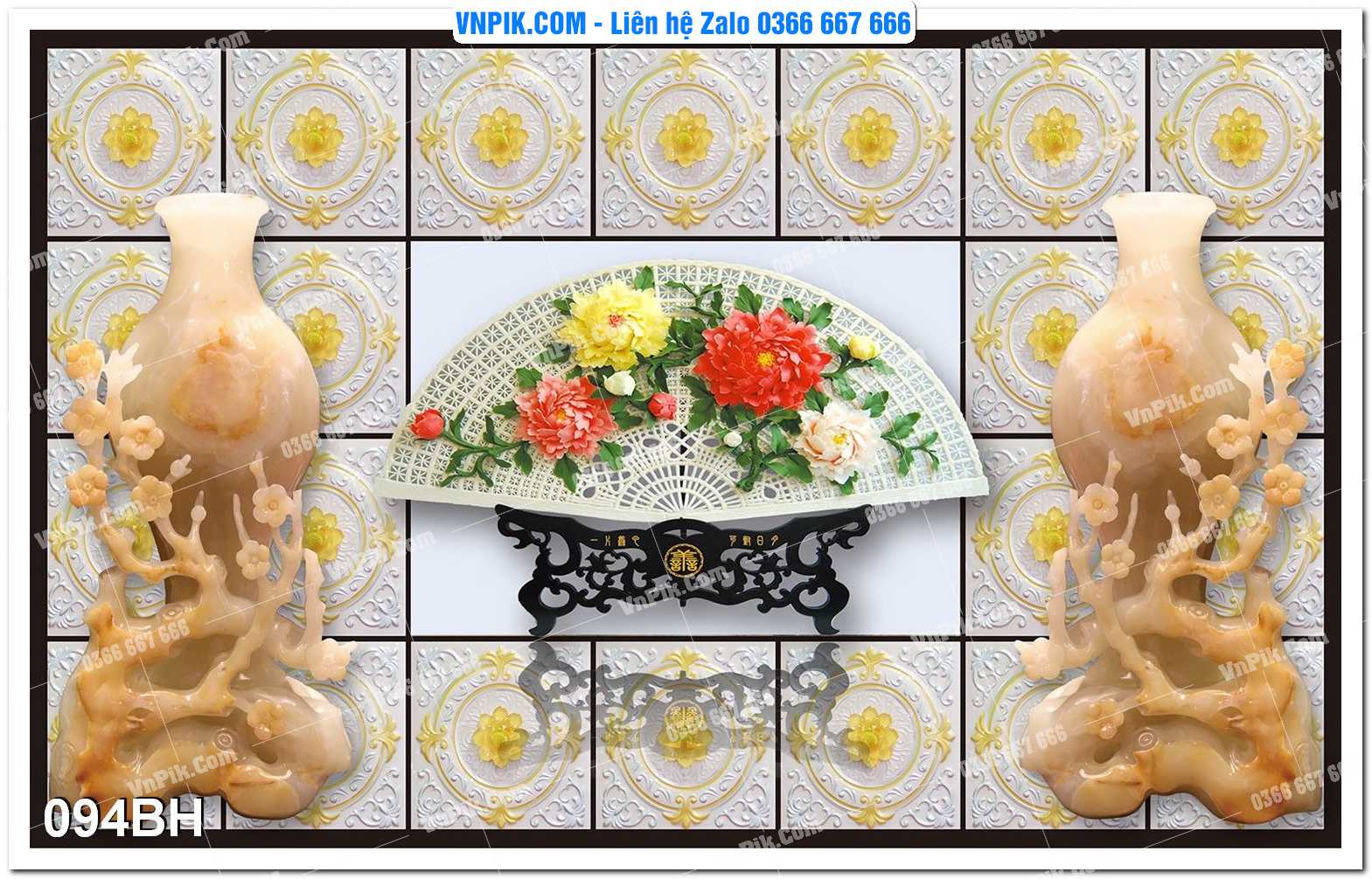 Tranh bình hoa nghệ thuật 094BH
