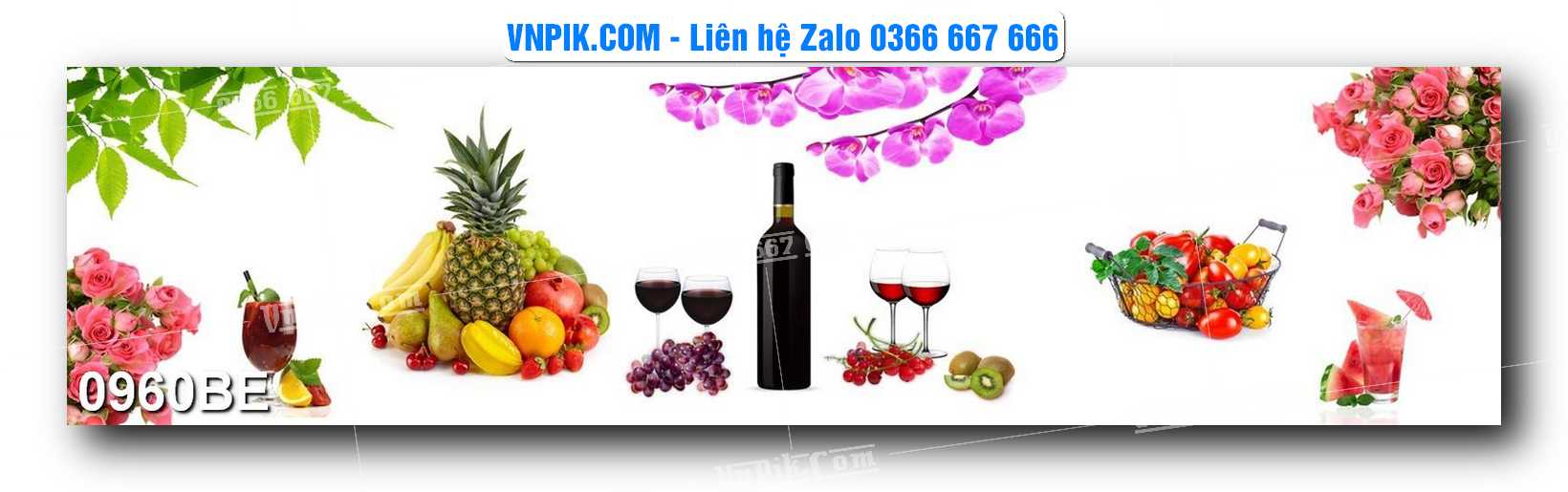Tranh treo tường trang trí phòng bếp đẹp mã 0960BE