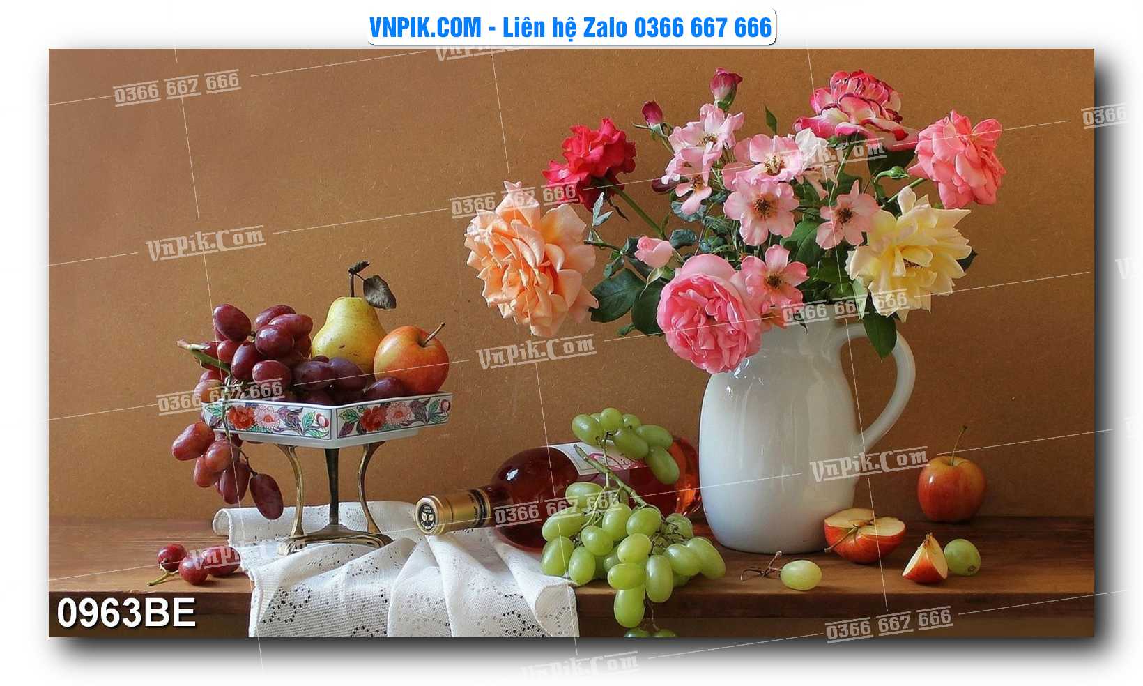 Tranh treo tường trang trí phòng bếp đẹp mã 0963BE