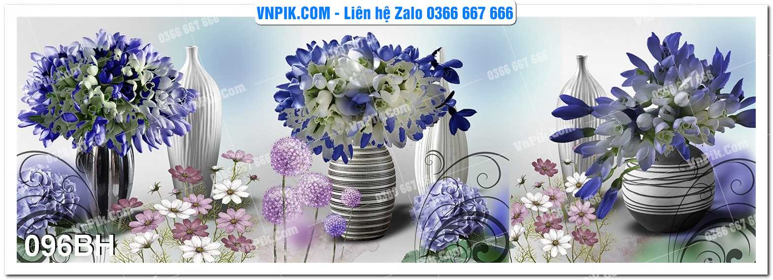 Tranh bình hoa nghệ thuật 096BH