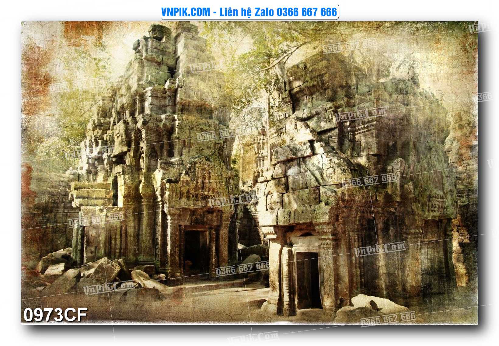 Tranh tường trang trí quán cà phê – trà chanh – trà sữa mã 0973CF