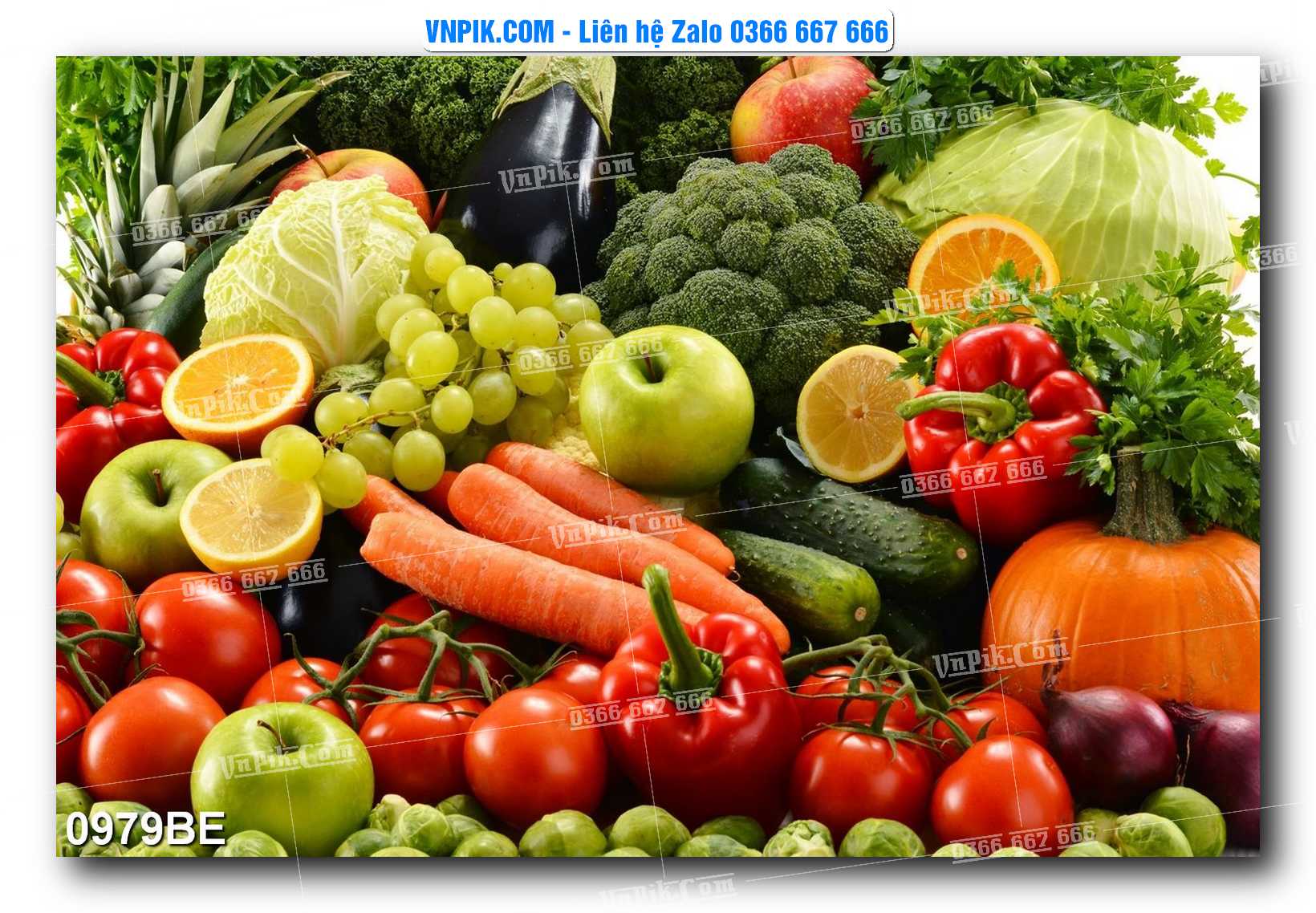 Tranh treo tường trang trí phòng bếp đẹp mã 0979BE
